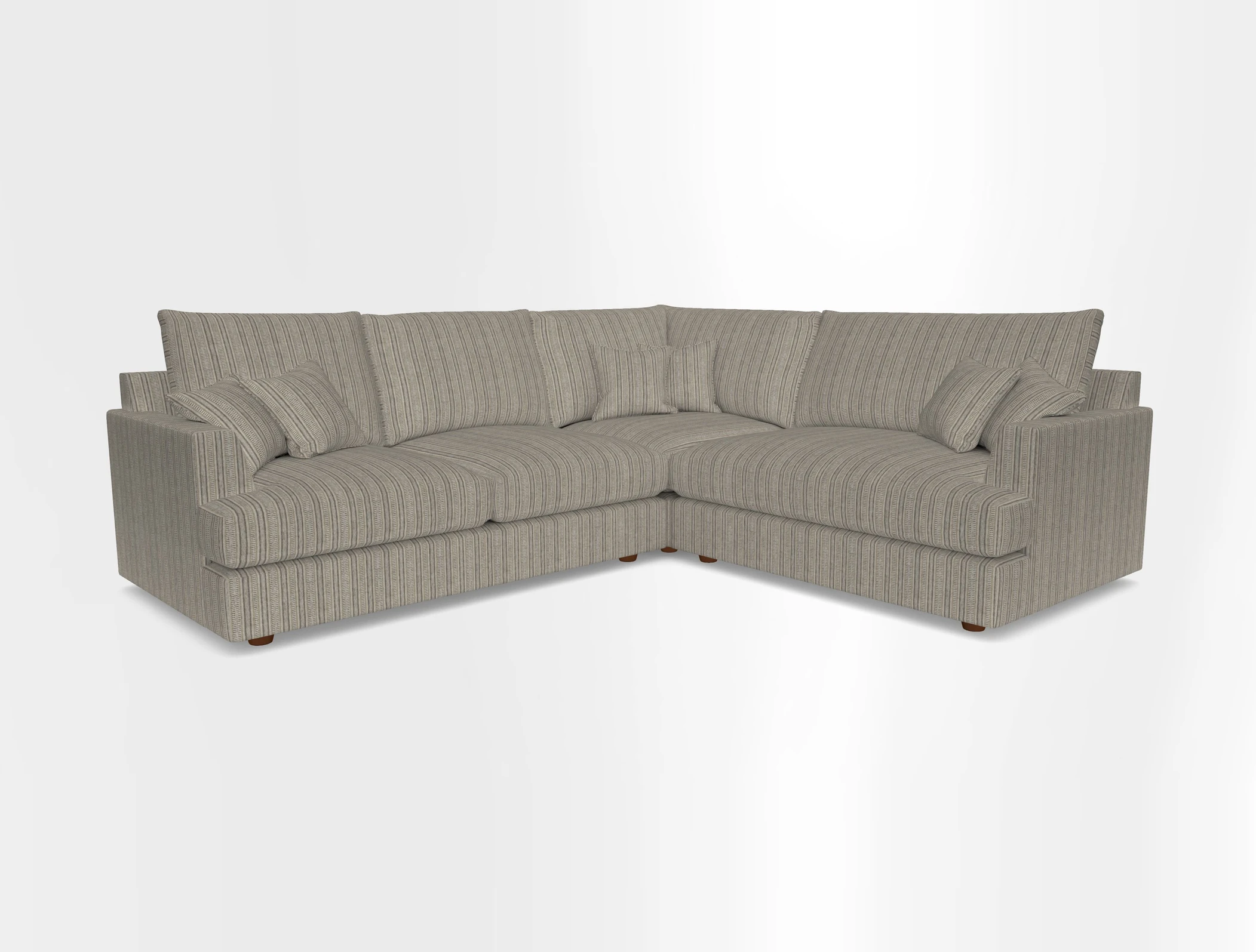 Slingsby Medium Fitted Cover Corner Unit LHF in Two Tone Plain Biscuit.  Loose cover version available