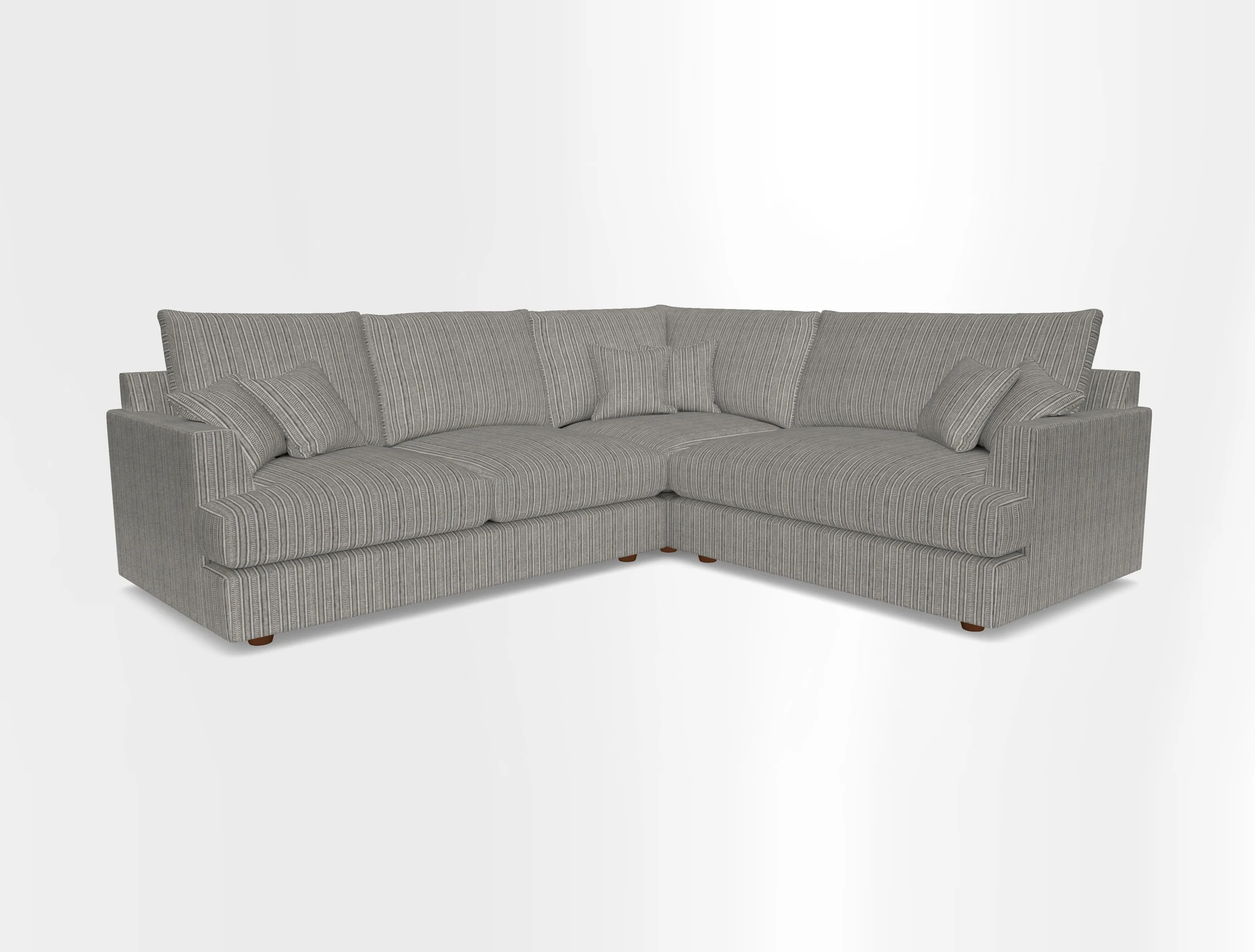 Slingsby Medium Fitted Cover Corner Unit LHF in Two Tone Plain Biscuit.  Loose cover version available