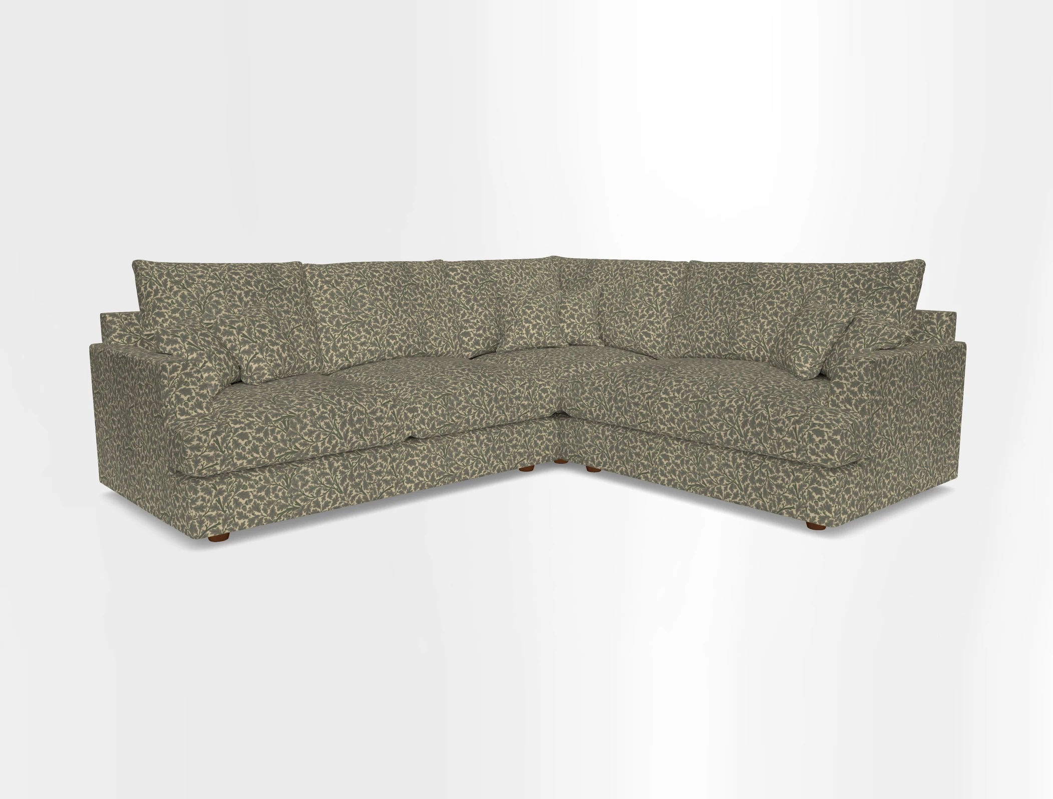 Slingsby Medium Fitted Cover Corner Unit LHF in Two Tone Plain Biscuit.  Loose cover version available
