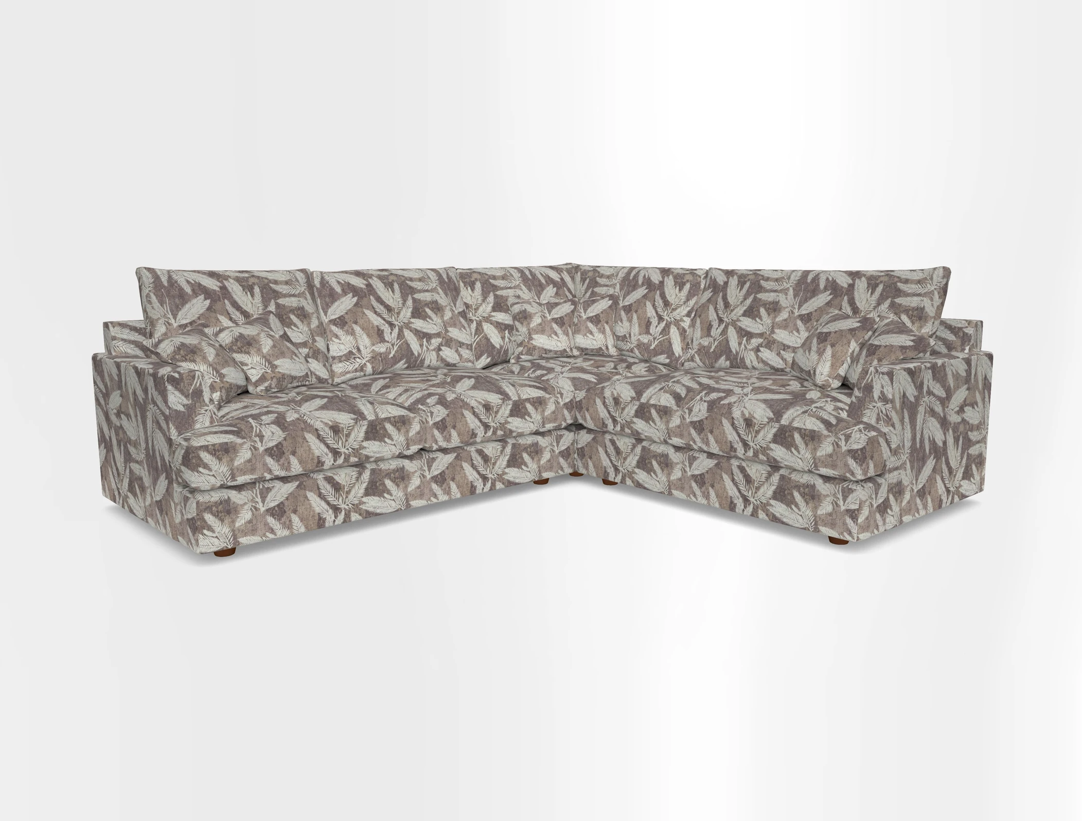 Slingsby Medium Fitted Cover Corner Unit LHF in Two Tone Plain Biscuit.  Loose cover version available