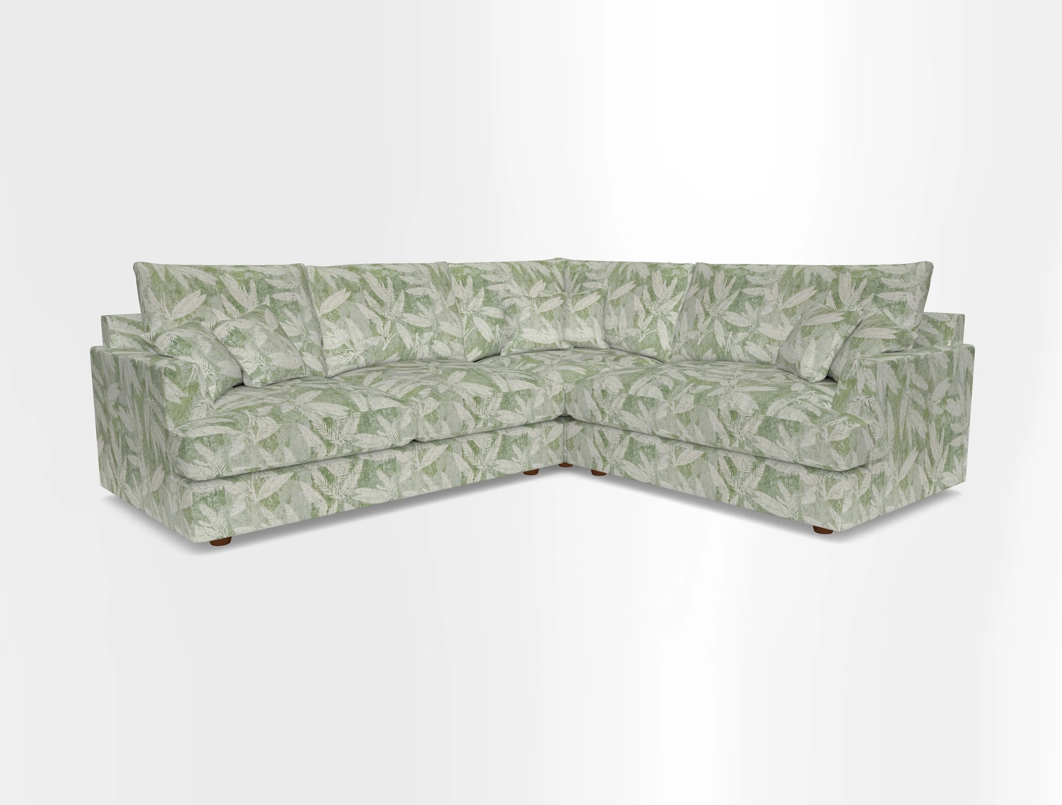 Slingsby Medium Fitted Cover Corner Unit LHF in Two Tone Plain Biscuit.  Loose cover version available