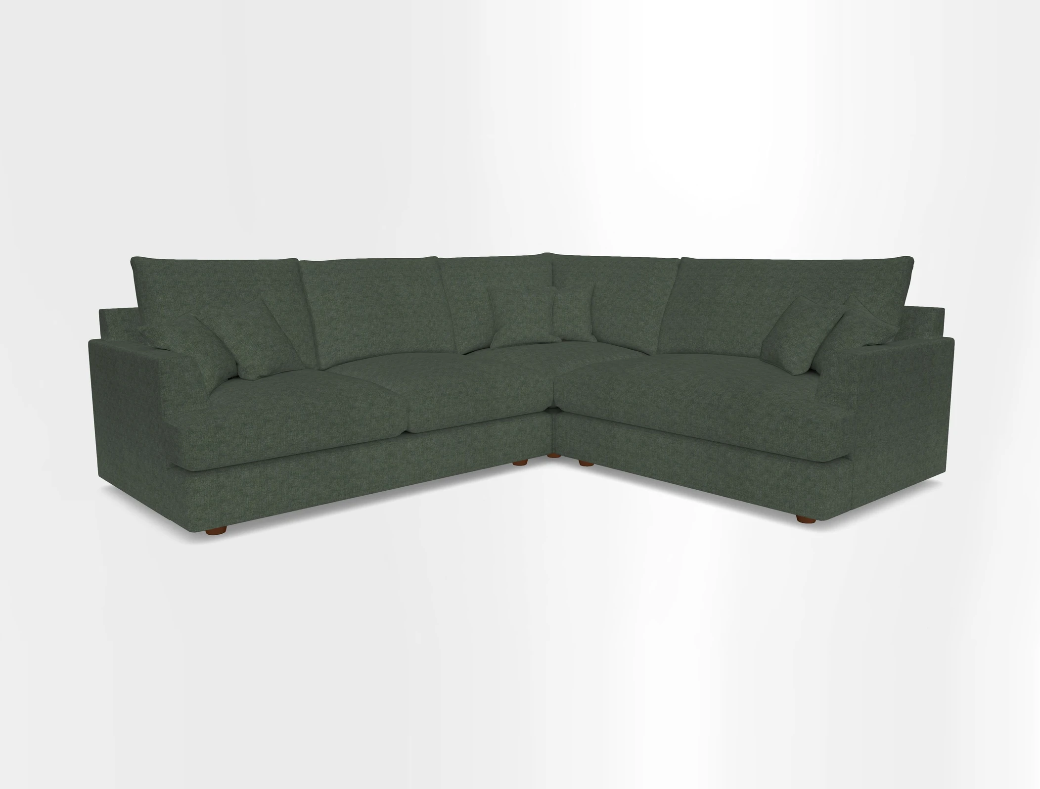 Slingsby Medium Fitted Cover Corner Unit LHF in Two Tone Plain Biscuit.  Loose cover version available