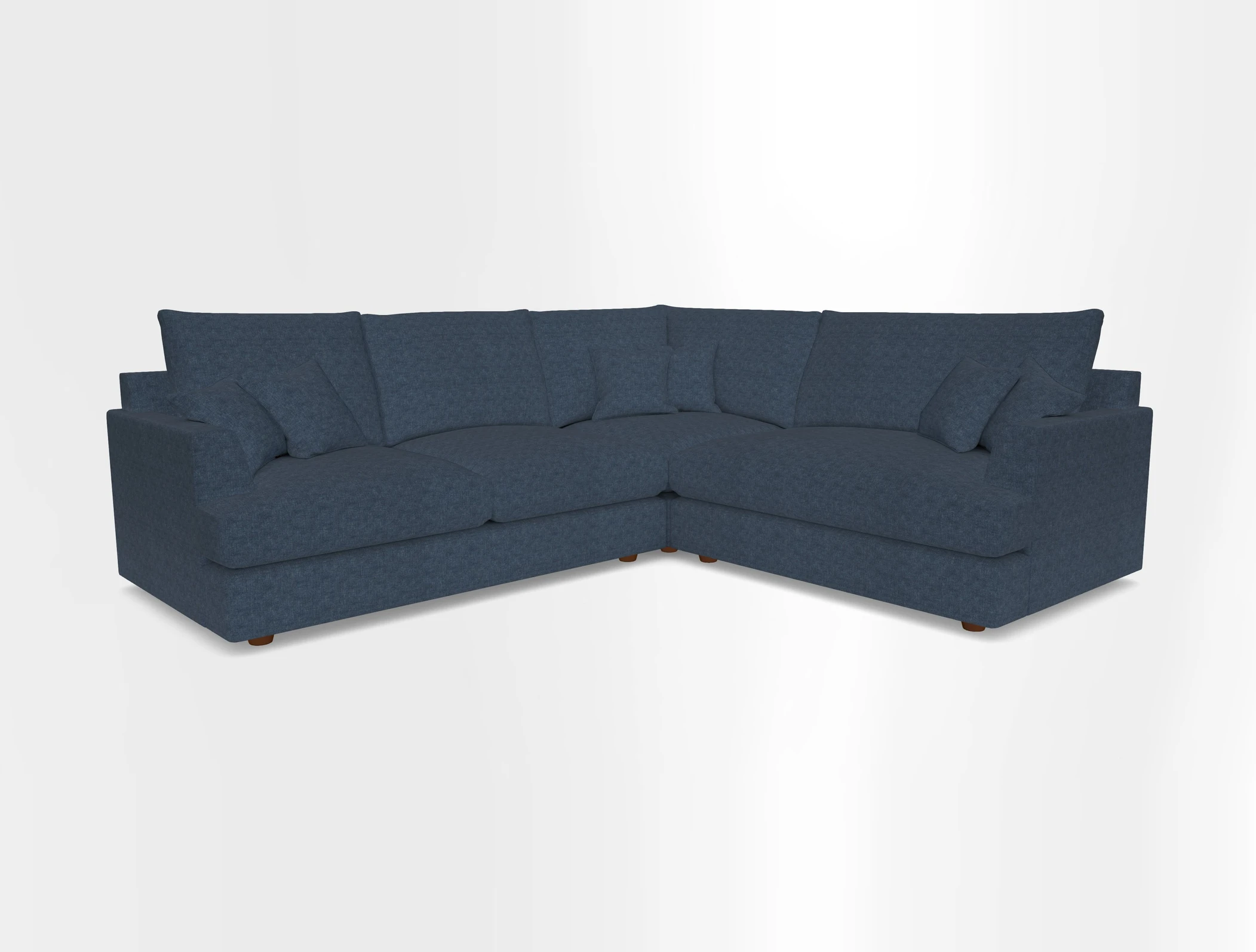 Slingsby Medium Fitted Cover Corner Unit LHF in Two Tone Plain Biscuit.  Loose cover version available