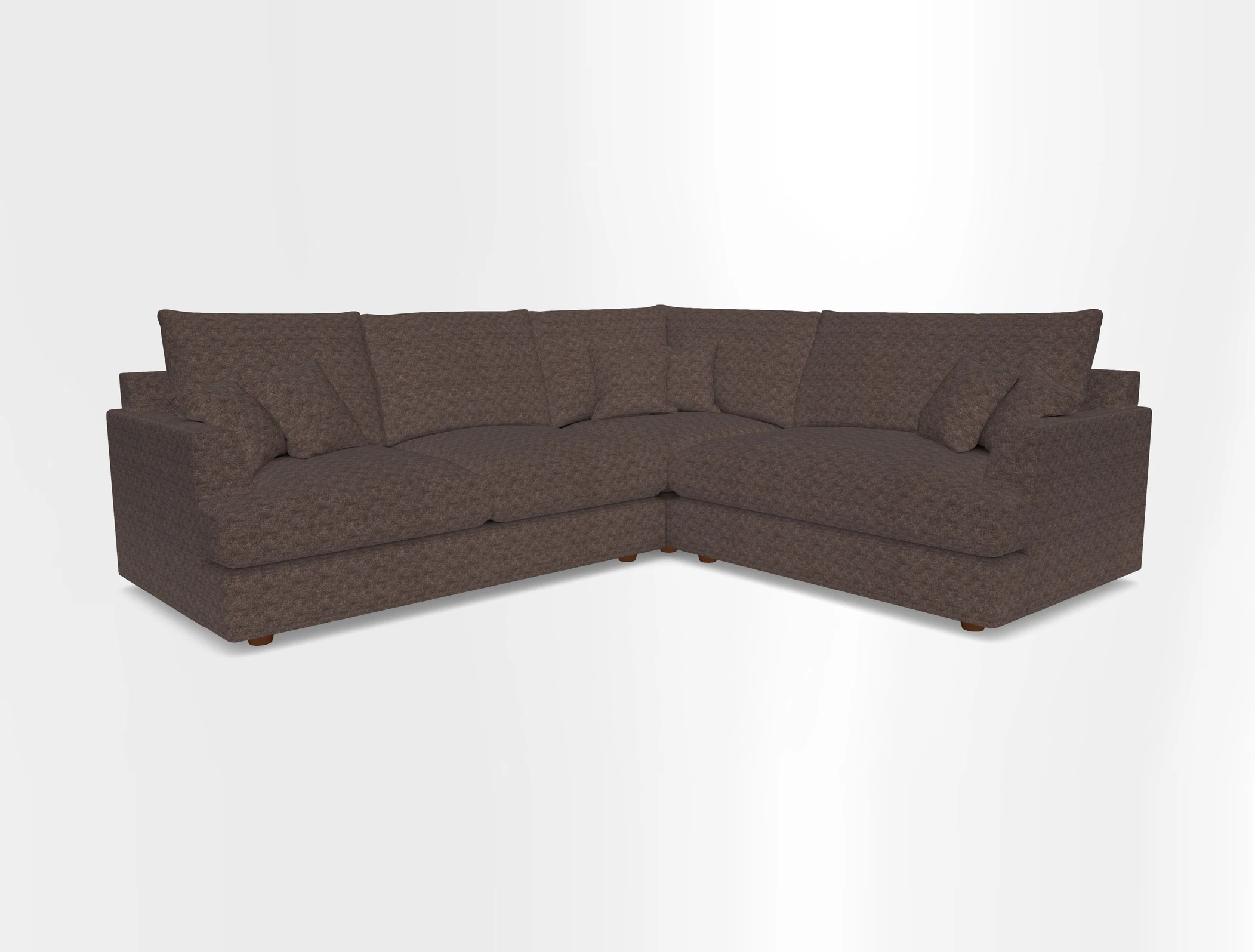 Slingsby Medium Fitted Cover Corner Unit LHF in Two Tone Plain Biscuit.  Loose cover version available