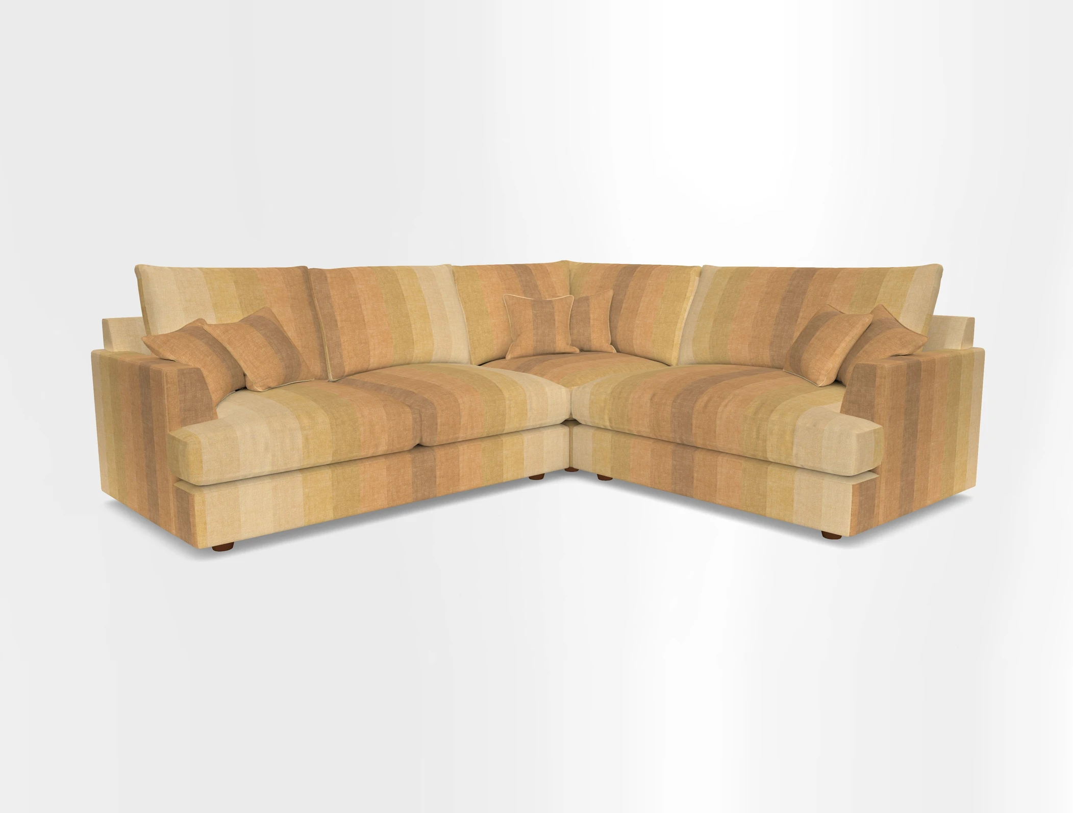 Slingsby Medium Fitted Cover Corner Unit LHF in Two Tone Plain Biscuit.  Loose cover version available