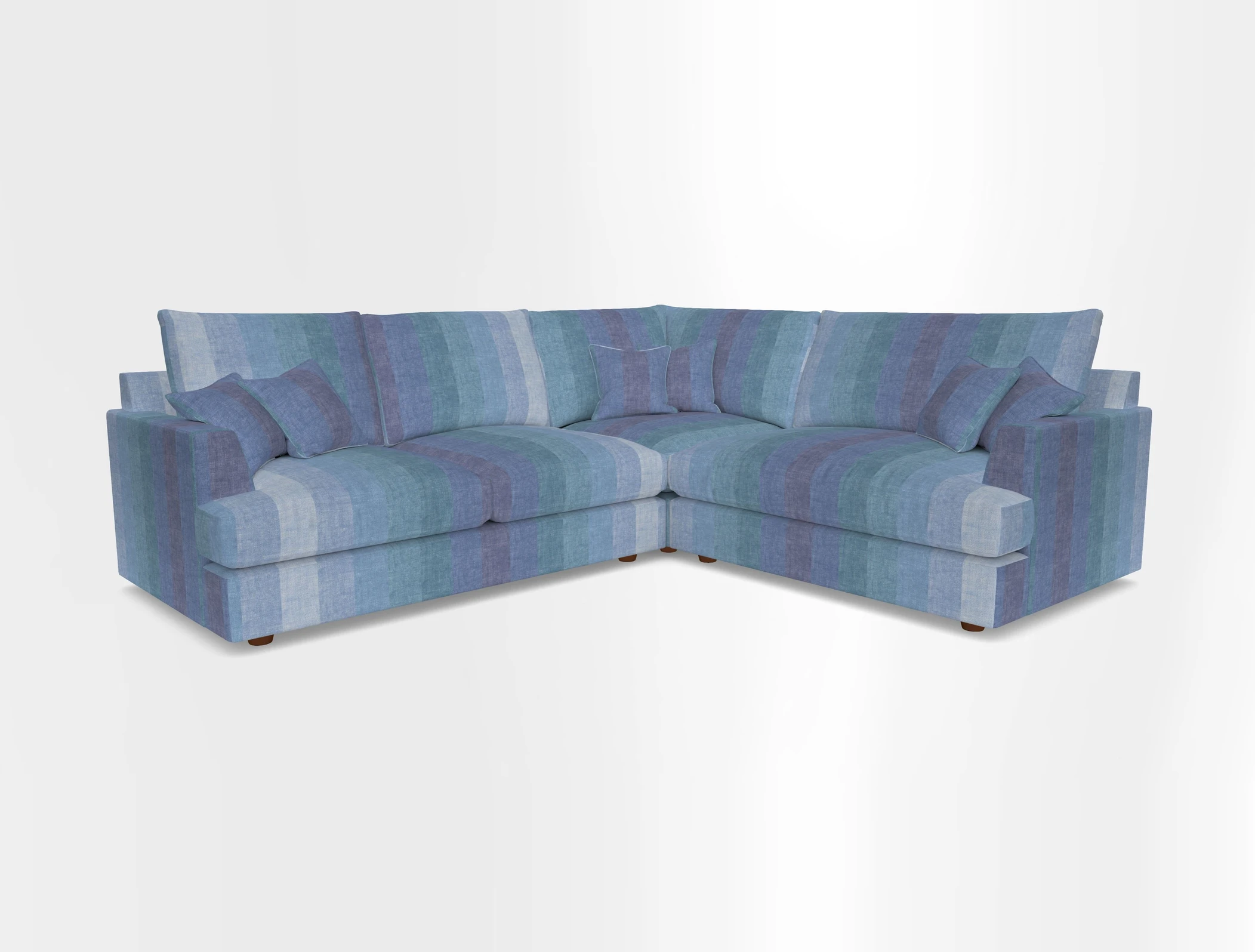 Slingsby Medium Fitted Cover Corner Unit LHF in Two Tone Plain Biscuit.  Loose cover version available