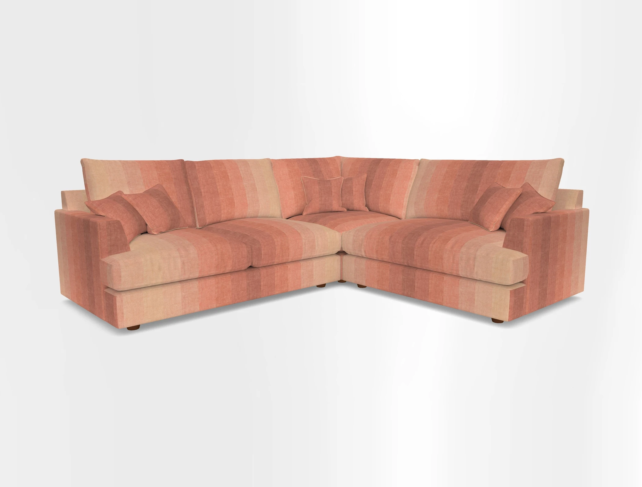 Slingsby Medium Fitted Cover Corner Unit LHF in Two Tone Plain Biscuit.  Loose cover version available