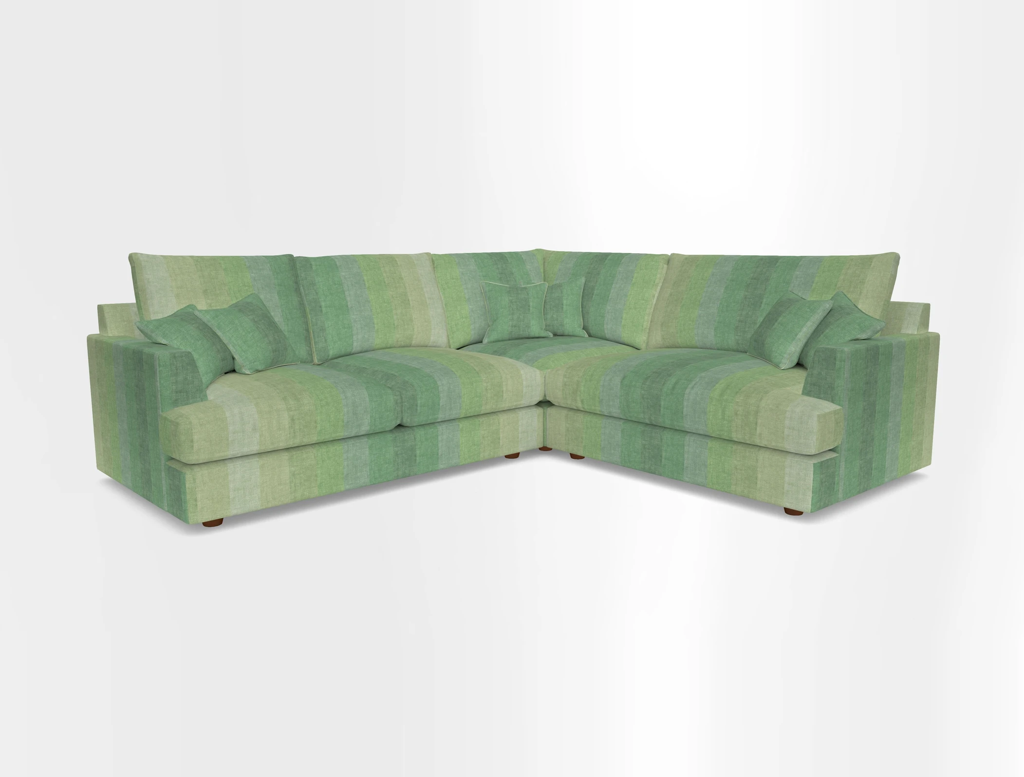 Slingsby Medium Fitted Cover Corner Unit LHF in Two Tone Plain Biscuit.  Loose cover version available