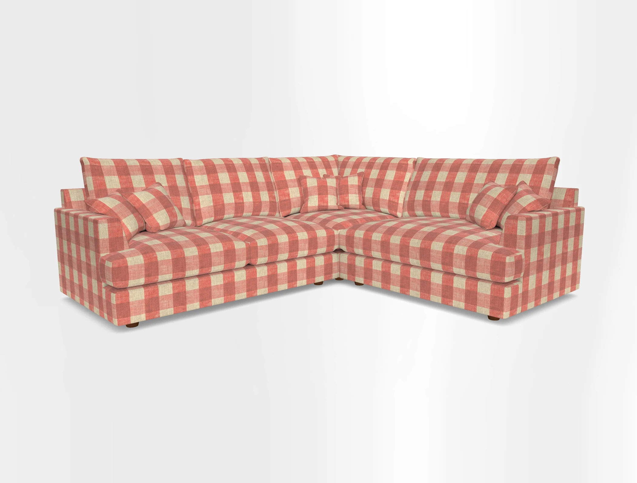Slingsby Medium Fitted Cover Corner Unit LHF in Two Tone Plain Biscuit.  Loose cover version available