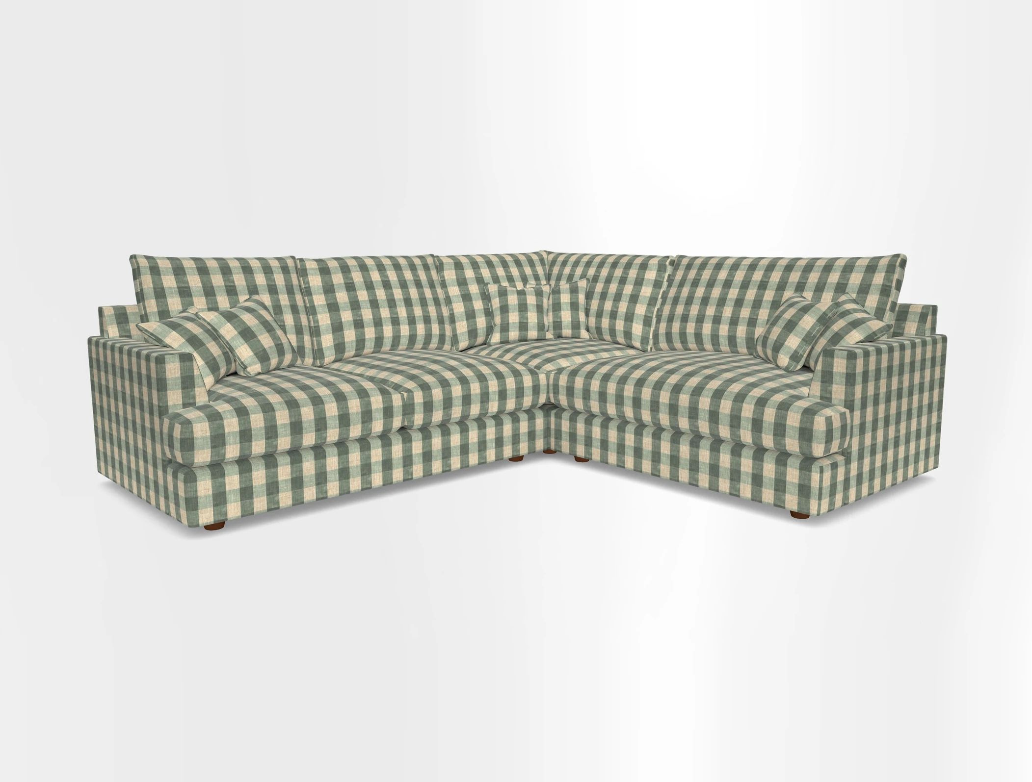 Slingsby Medium Fitted Cover Corner Unit LHF in Two Tone Plain Biscuit.  Loose cover version available