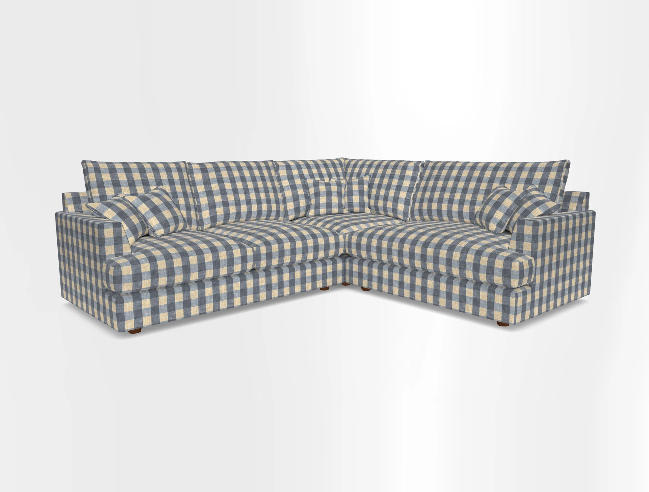 Slingsby Medium Fitted Cover Corner Unit LHF in Two Tone Plain Biscuit.  Loose cover version available