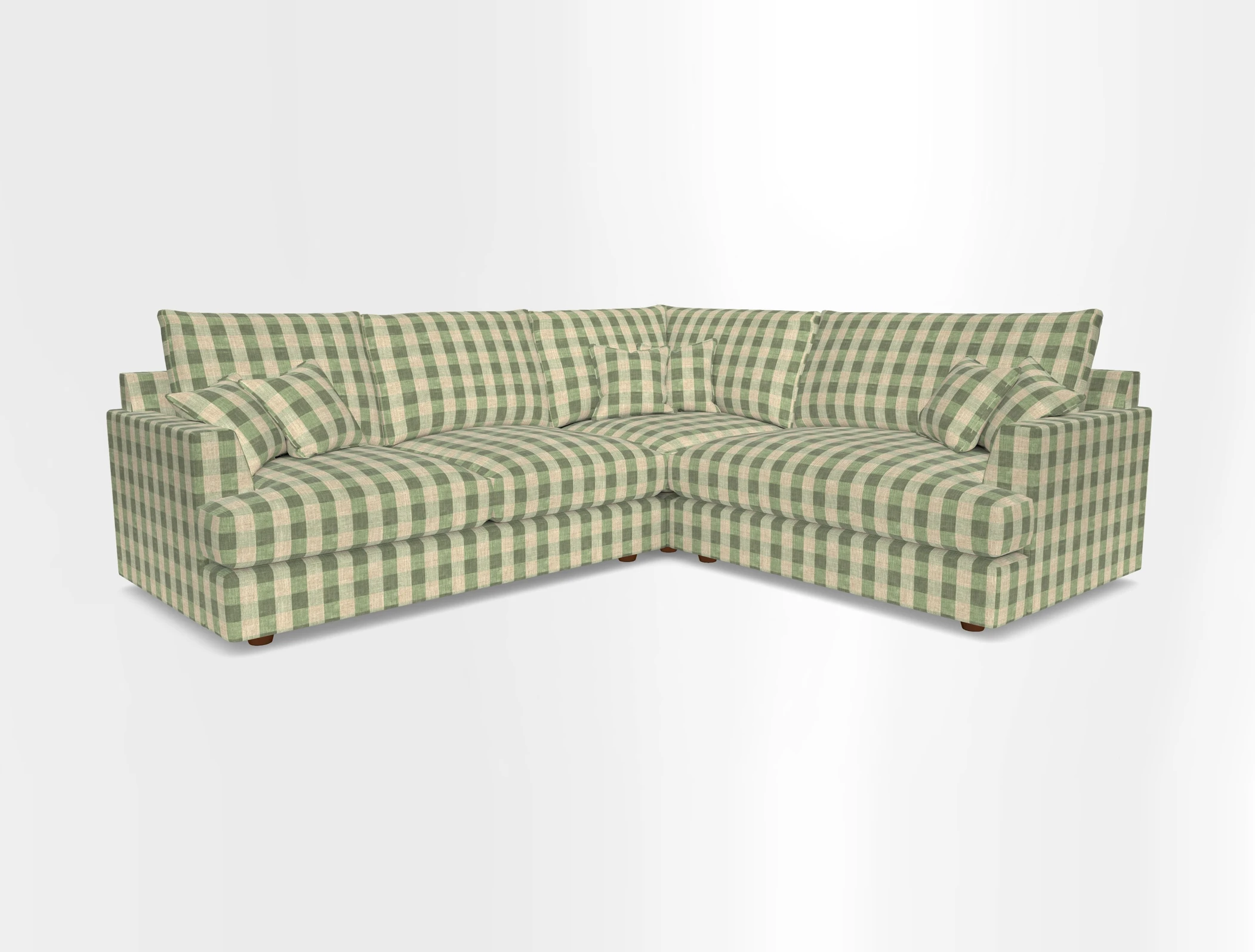 Slingsby Medium Fitted Cover Corner Unit LHF in Two Tone Plain Biscuit.  Loose cover version available