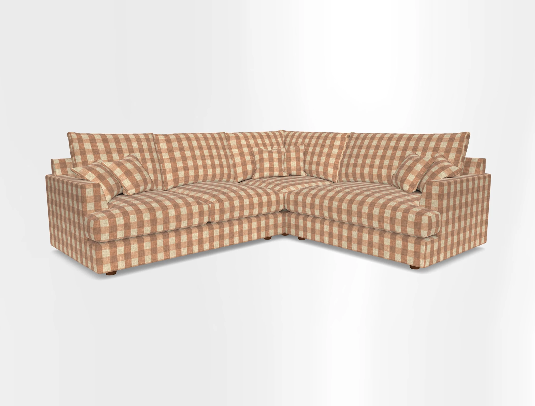 Slingsby Medium Fitted Cover Corner Unit LHF in Two Tone Plain Biscuit.  Loose cover version available
