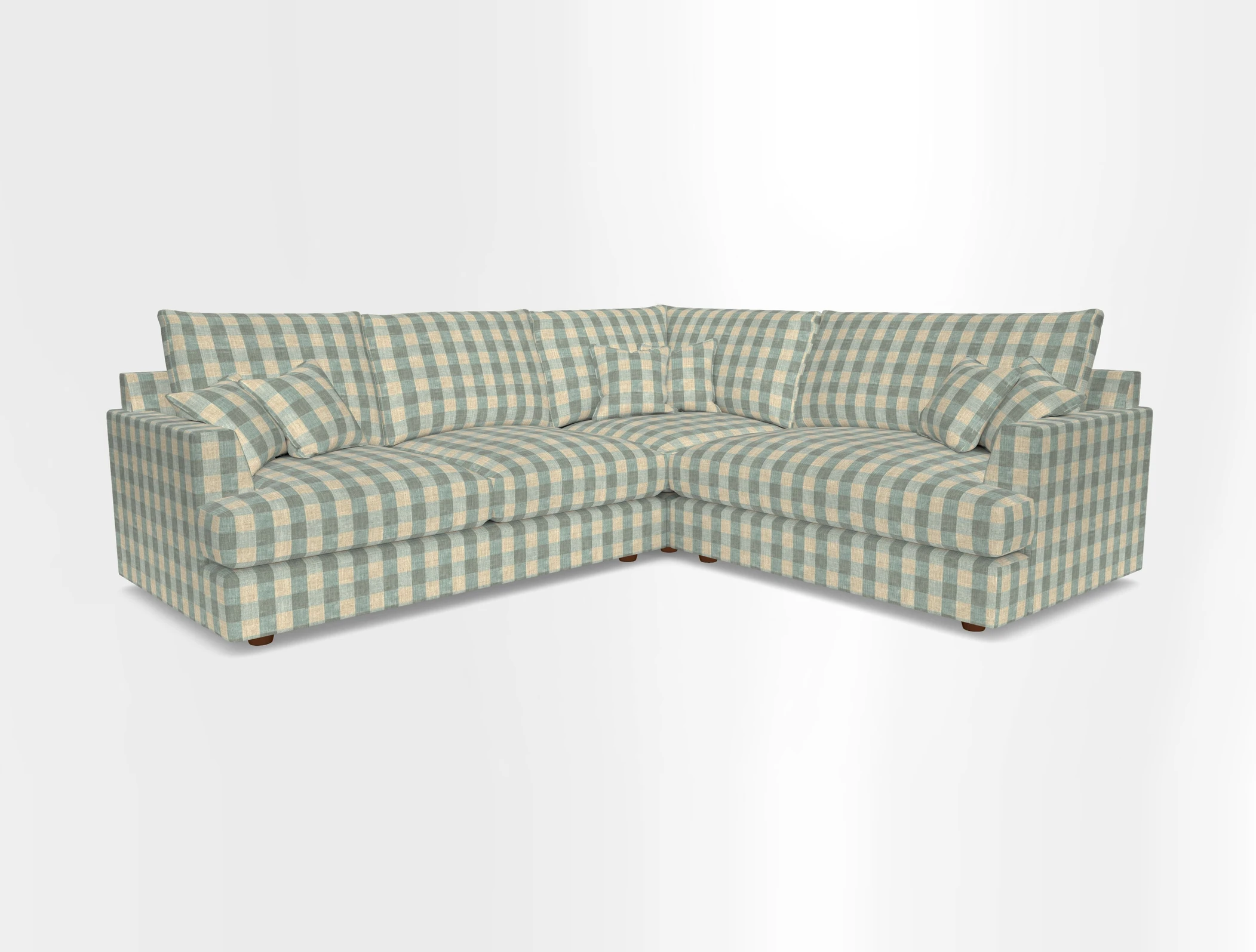 Slingsby Medium Fitted Cover Corner Unit LHF in Two Tone Plain Biscuit.  Loose cover version available