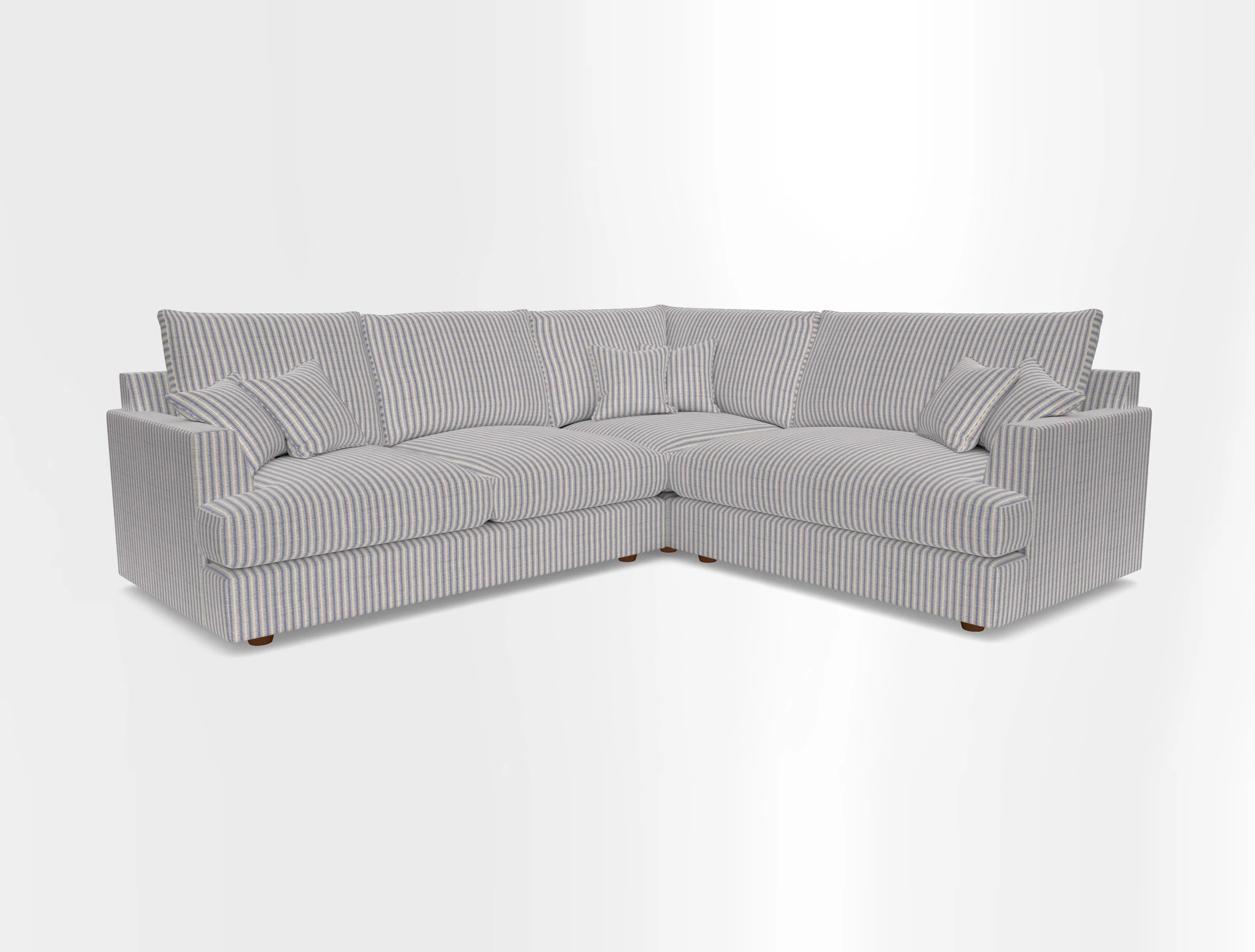 Slingsby Medium Fitted Cover Corner Unit LHF in Two Tone Plain Biscuit.  Loose cover version available