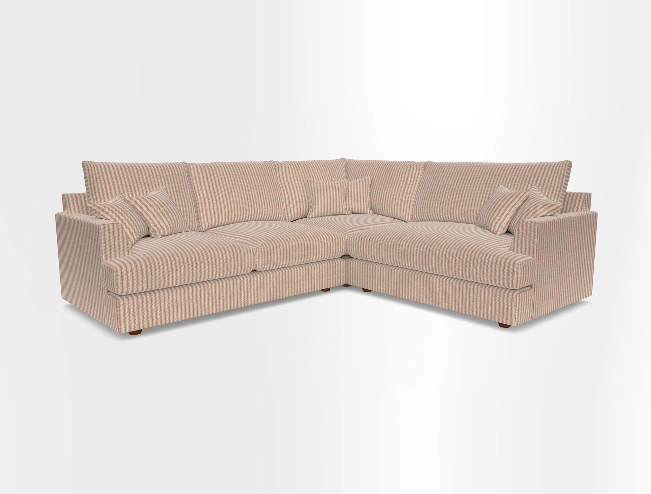 Slingsby Medium Fitted Cover Corner Unit LHF in Two Tone Plain Biscuit.  Loose cover version available