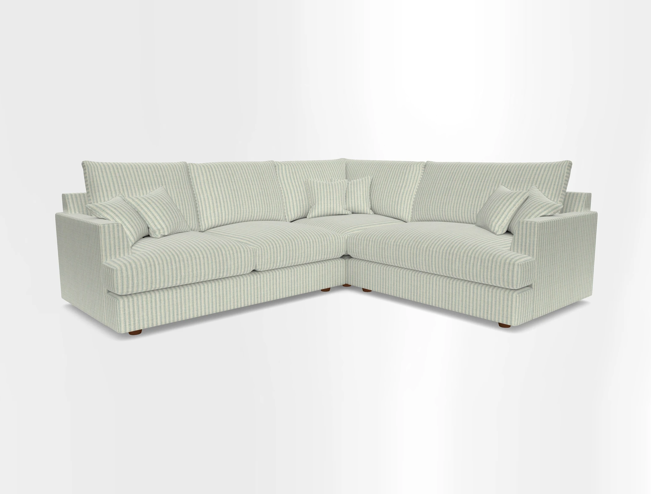 Slingsby Medium Fitted Cover Corner Unit LHF in Two Tone Plain Biscuit.  Loose cover version available