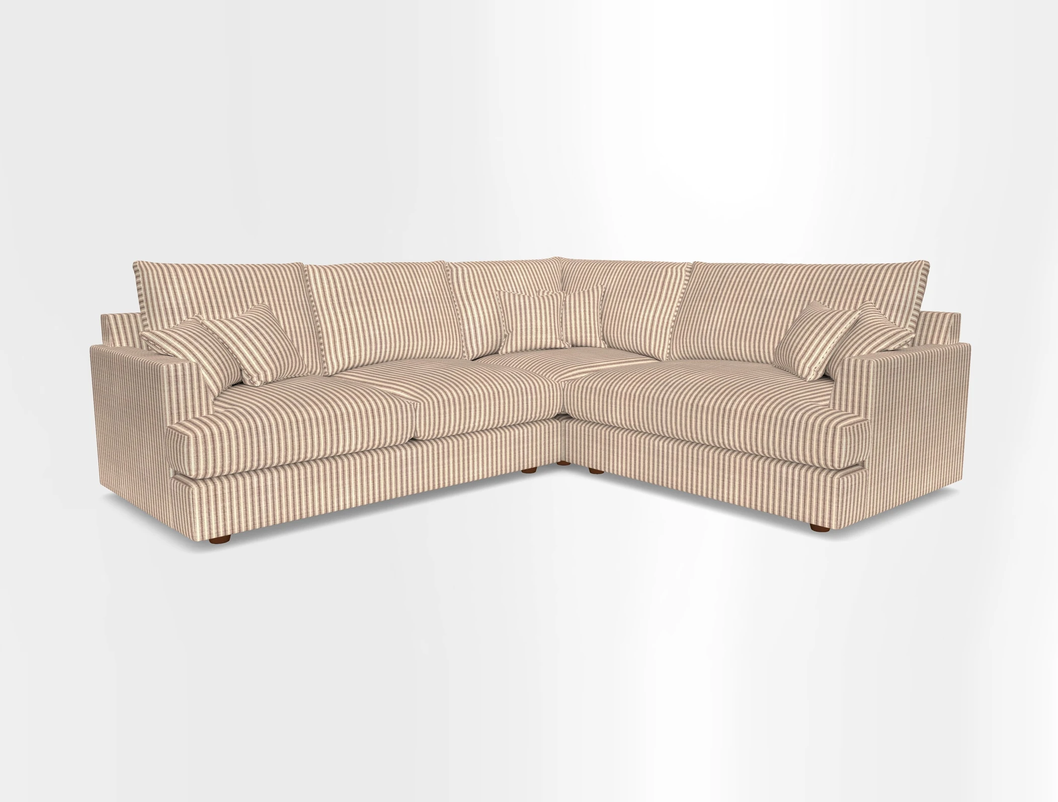Slingsby Medium Fitted Cover Corner Unit LHF in Two Tone Plain Biscuit.  Loose cover version available