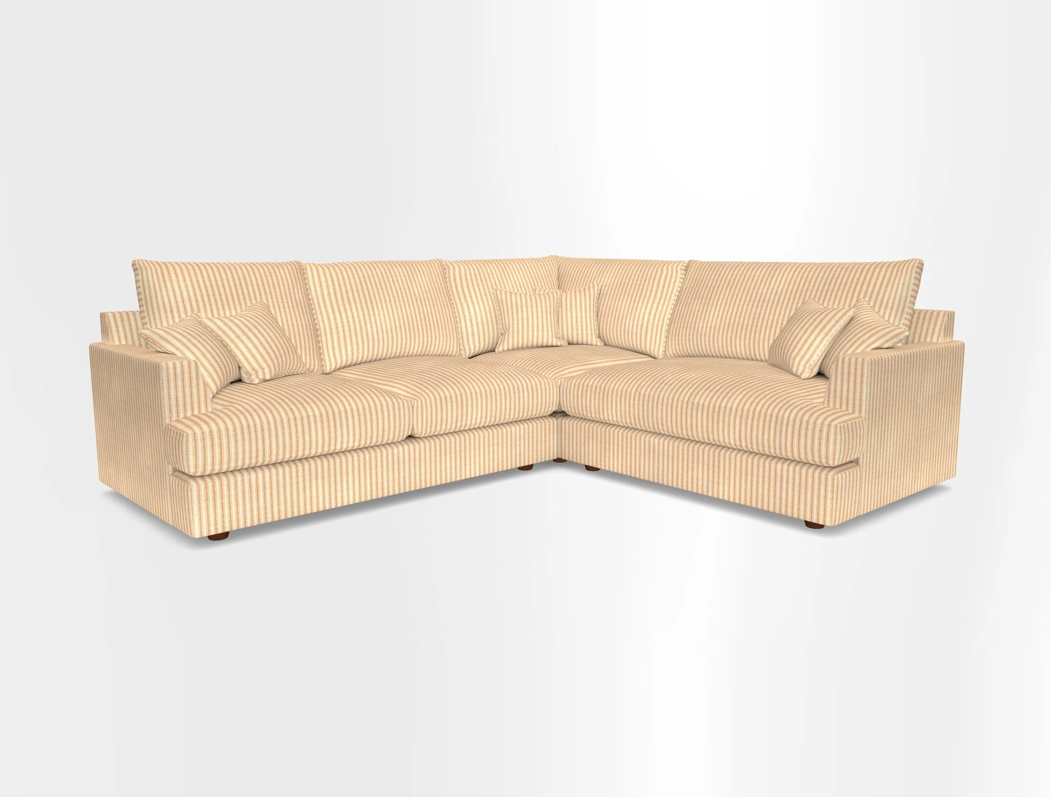 Slingsby Medium Fitted Cover Corner Unit LHF in Two Tone Plain Biscuit.  Loose cover version available