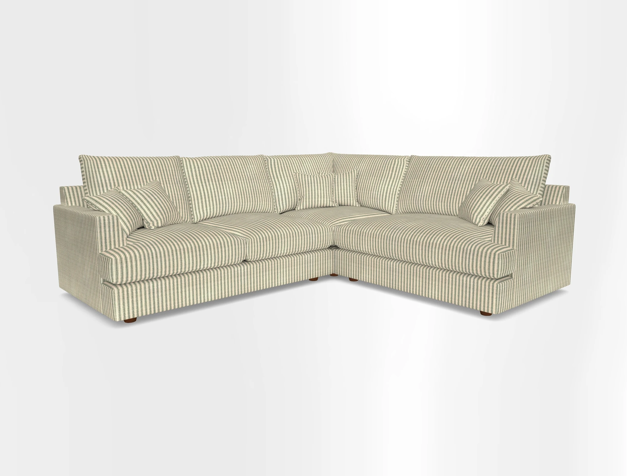 Slingsby Medium Fitted Cover Corner Unit LHF in Two Tone Plain Biscuit.  Loose cover version available