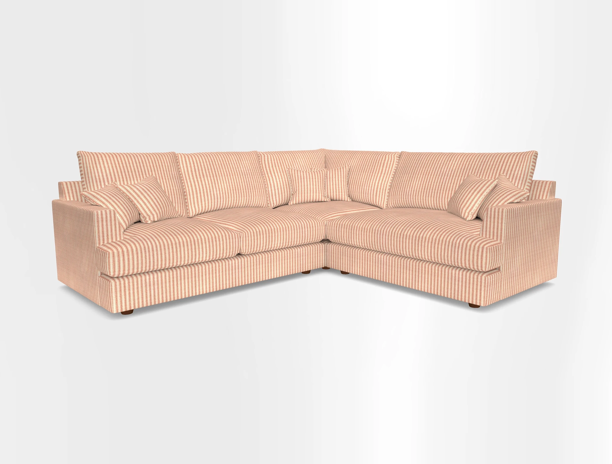 Slingsby Medium Fitted Cover Corner Unit LHF in Two Tone Plain Biscuit.  Loose cover version available