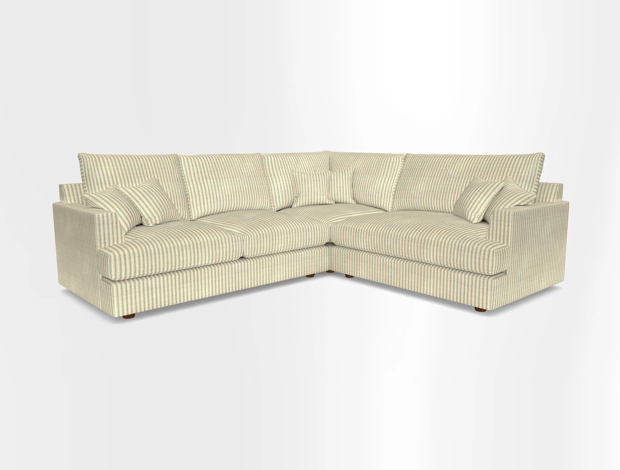 Slingsby Medium Fitted Cover Corner Unit LHF in Two Tone Plain Biscuit.  Loose cover version available