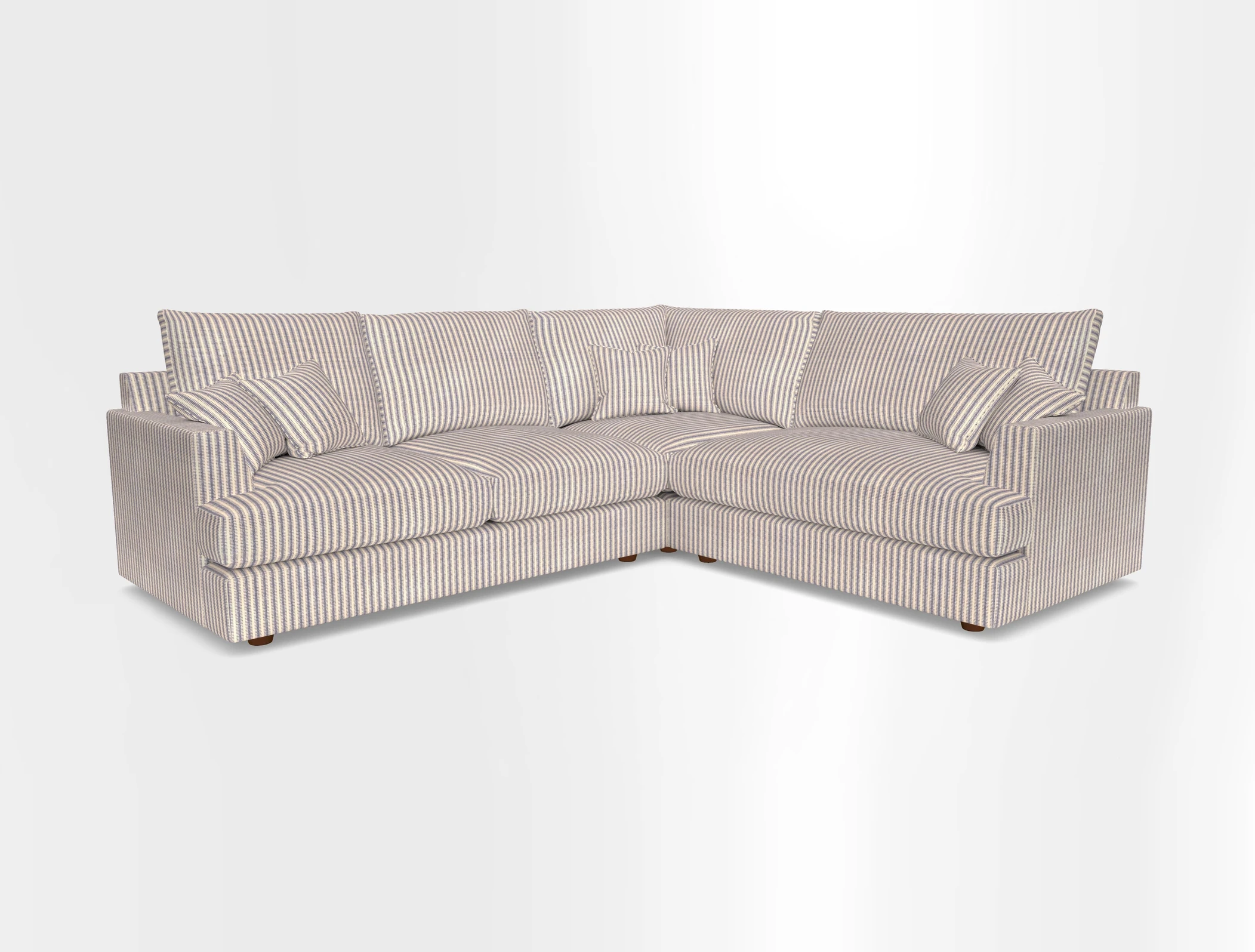 Slingsby Medium Fitted Cover Corner Unit LHF in Two Tone Plain Biscuit.  Loose cover version available