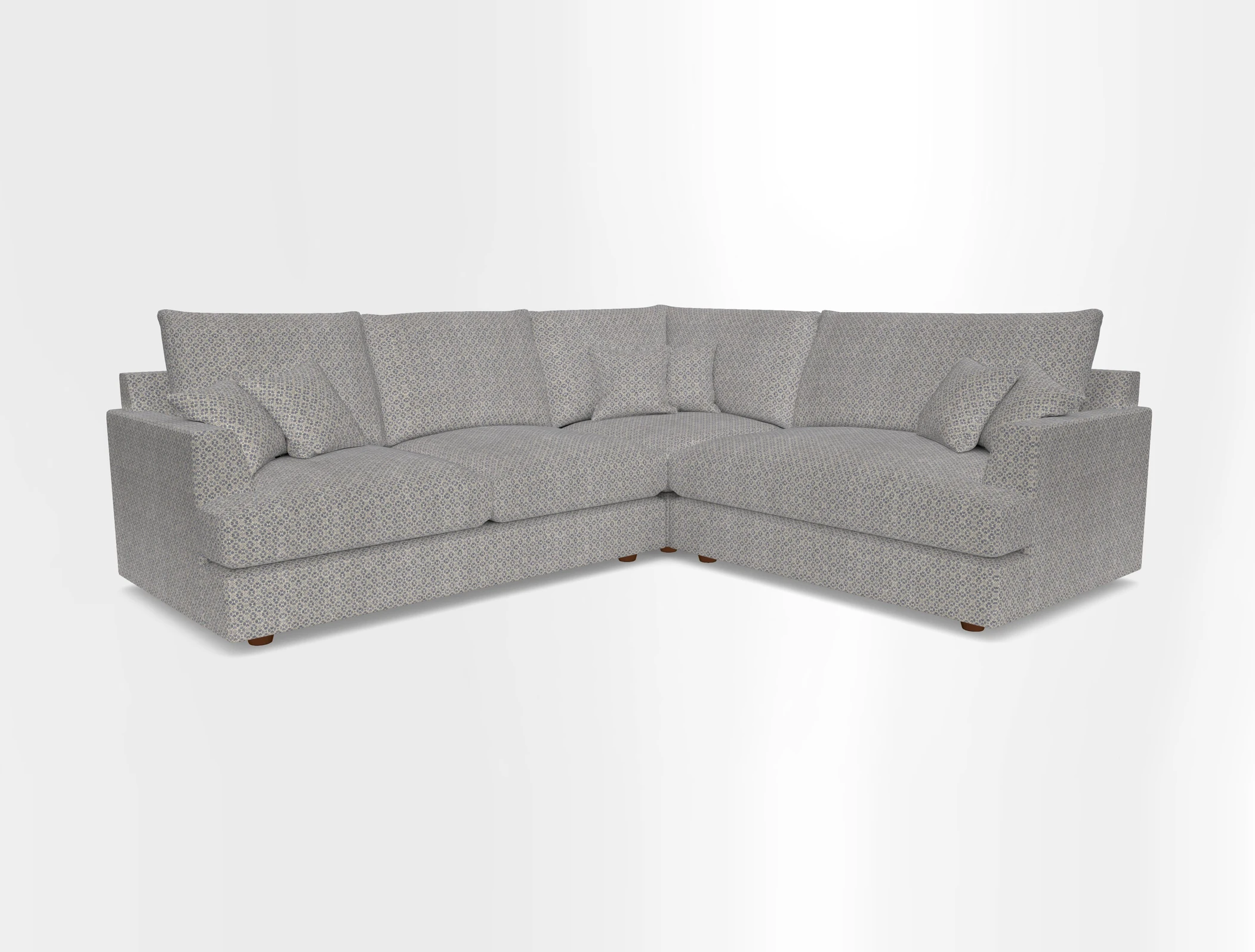 Slingsby Medium Fitted Cover Corner Unit LHF in Two Tone Plain Biscuit.  Loose cover version available