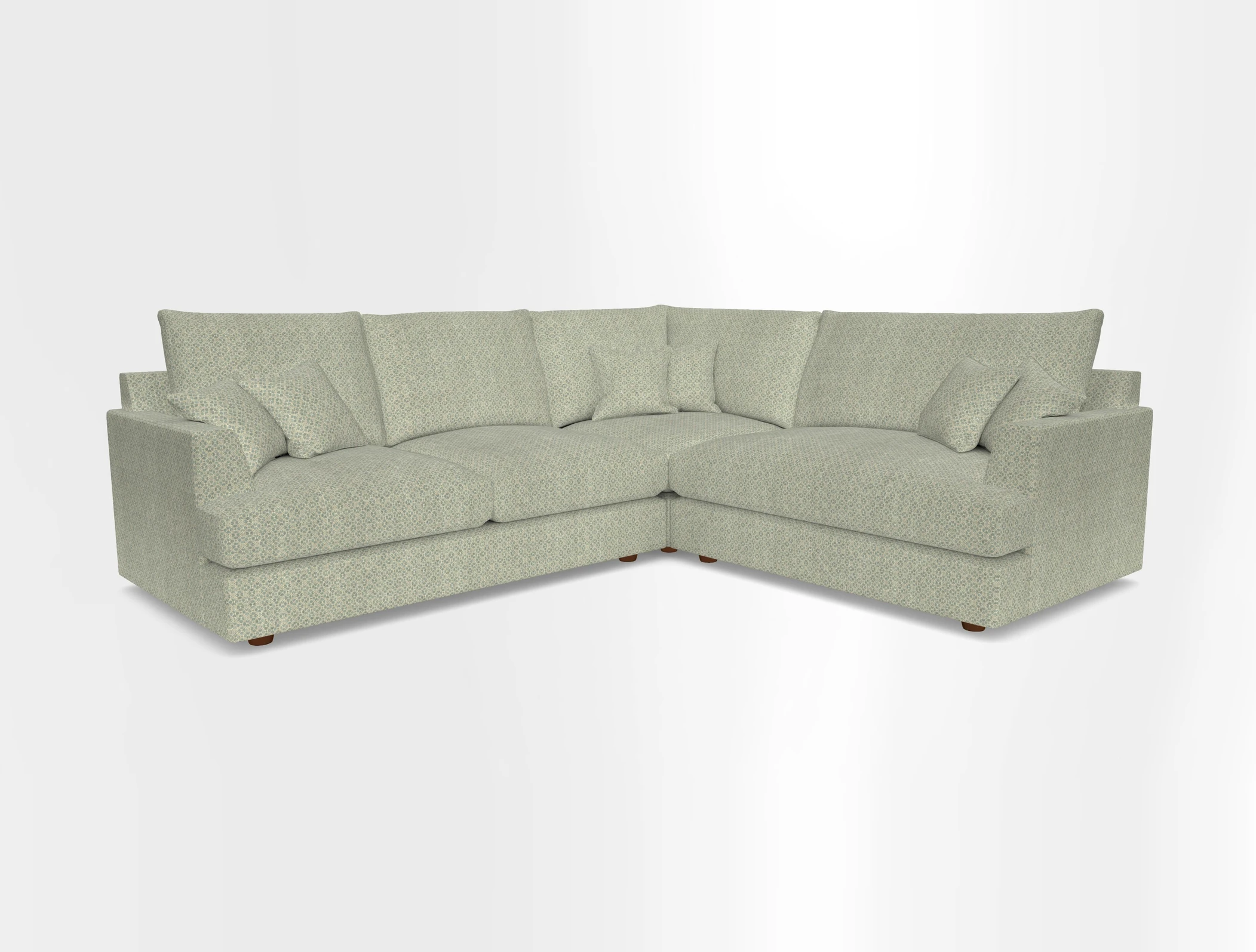Slingsby Medium Fitted Cover Corner Unit LHF in Two Tone Plain Biscuit.  Loose cover version available