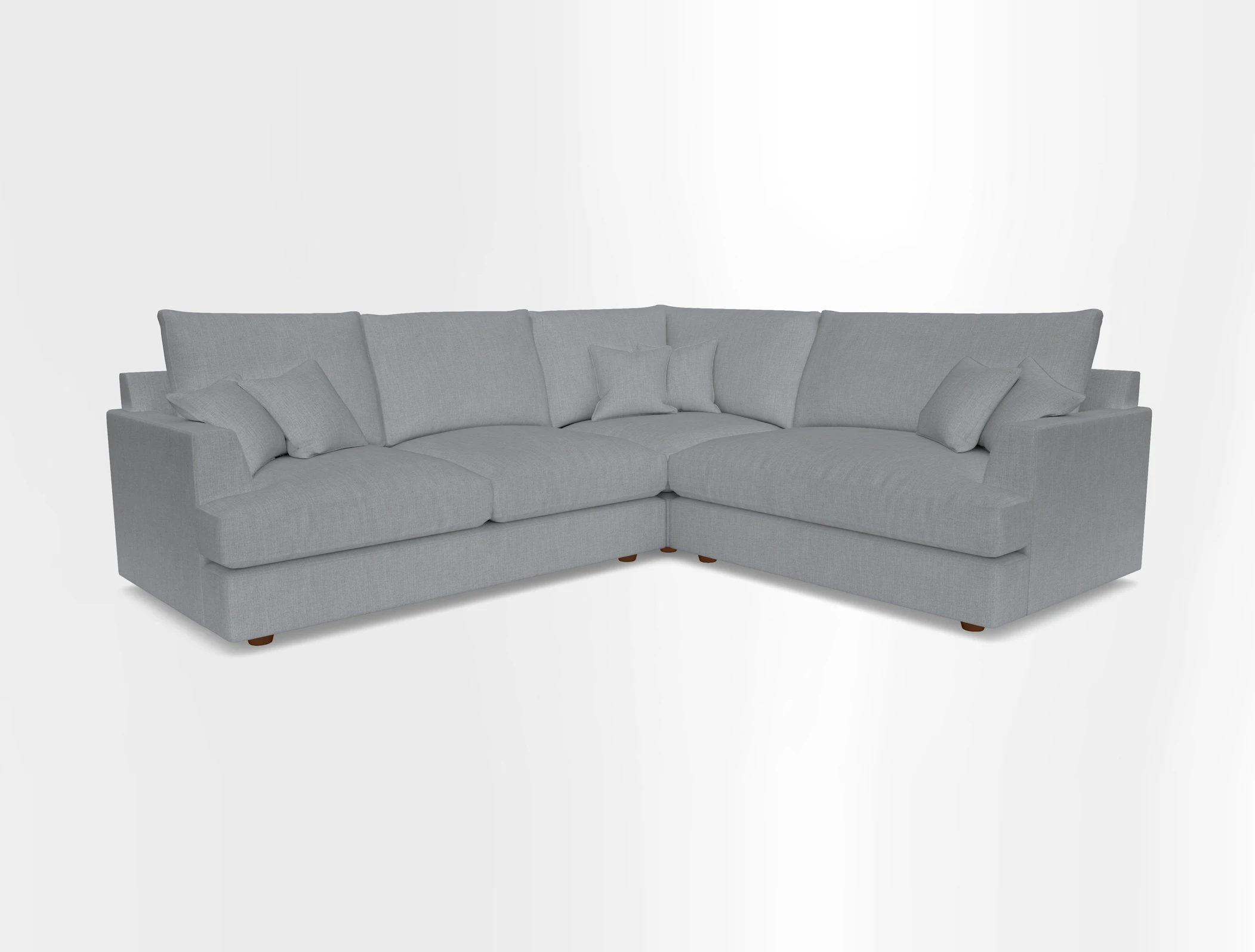 Slingsby Medium Fitted Cover Corner Unit LHF in Two Tone Plain Biscuit.  Loose cover version available