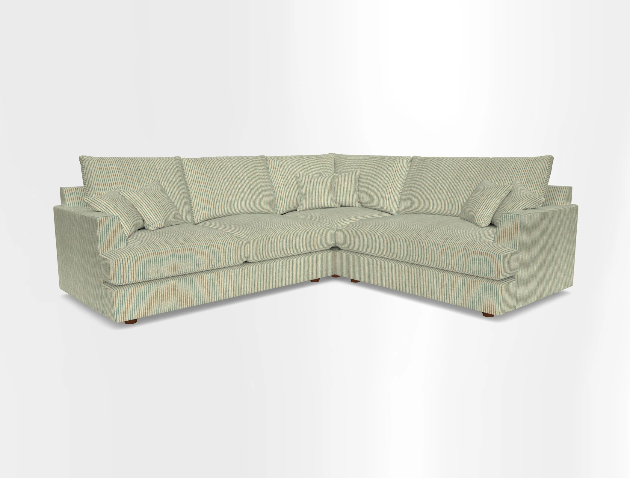 Slingsby Medium Fitted Cover Corner Unit LHF in Two Tone Plain Biscuit.  Loose cover version available