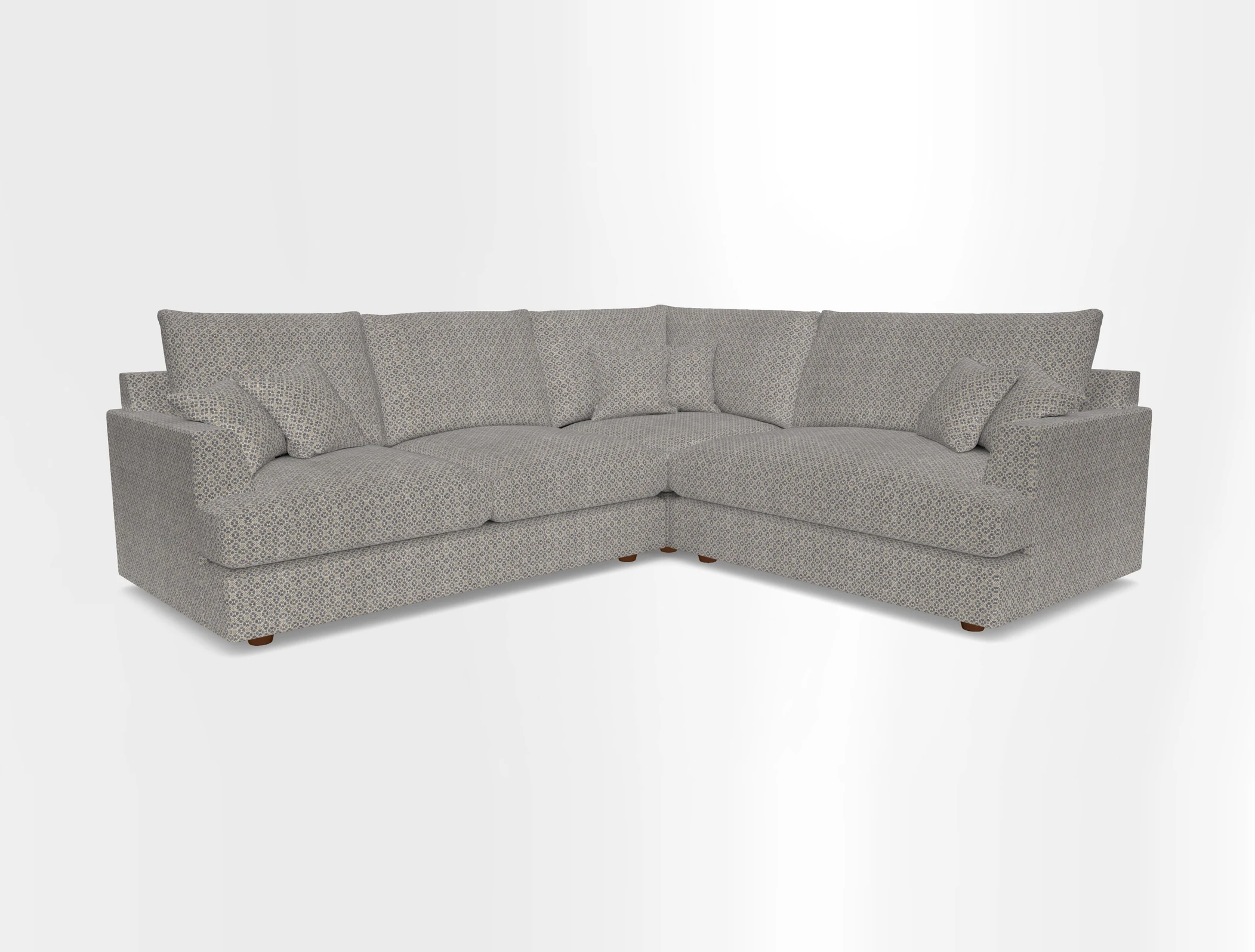 Slingsby Medium Fitted Cover Corner Unit LHF in Two Tone Plain Biscuit.  Loose cover version available
