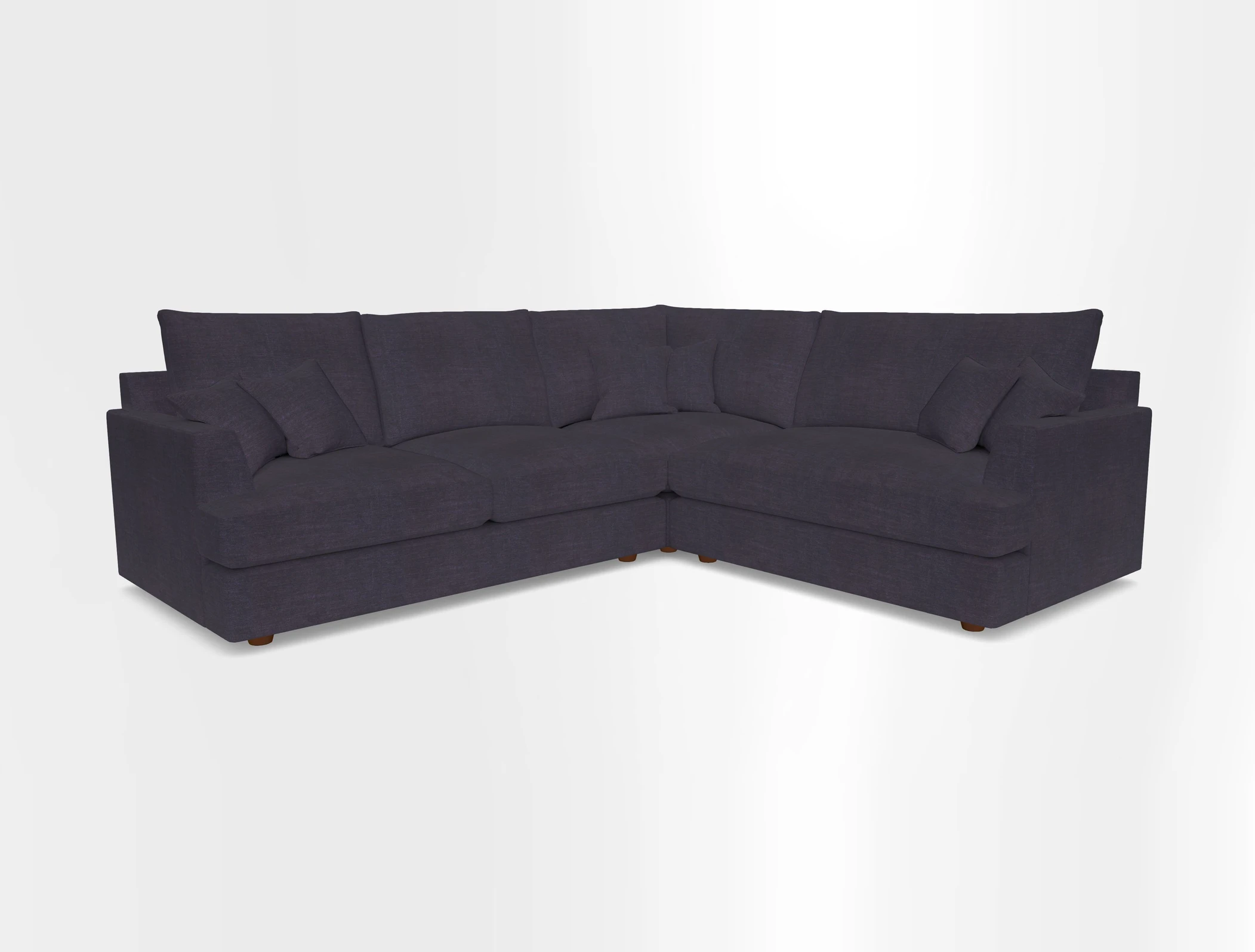 Slingsby Medium Fitted Cover Corner Unit LHF in Two Tone Plain Biscuit.  Loose cover version available