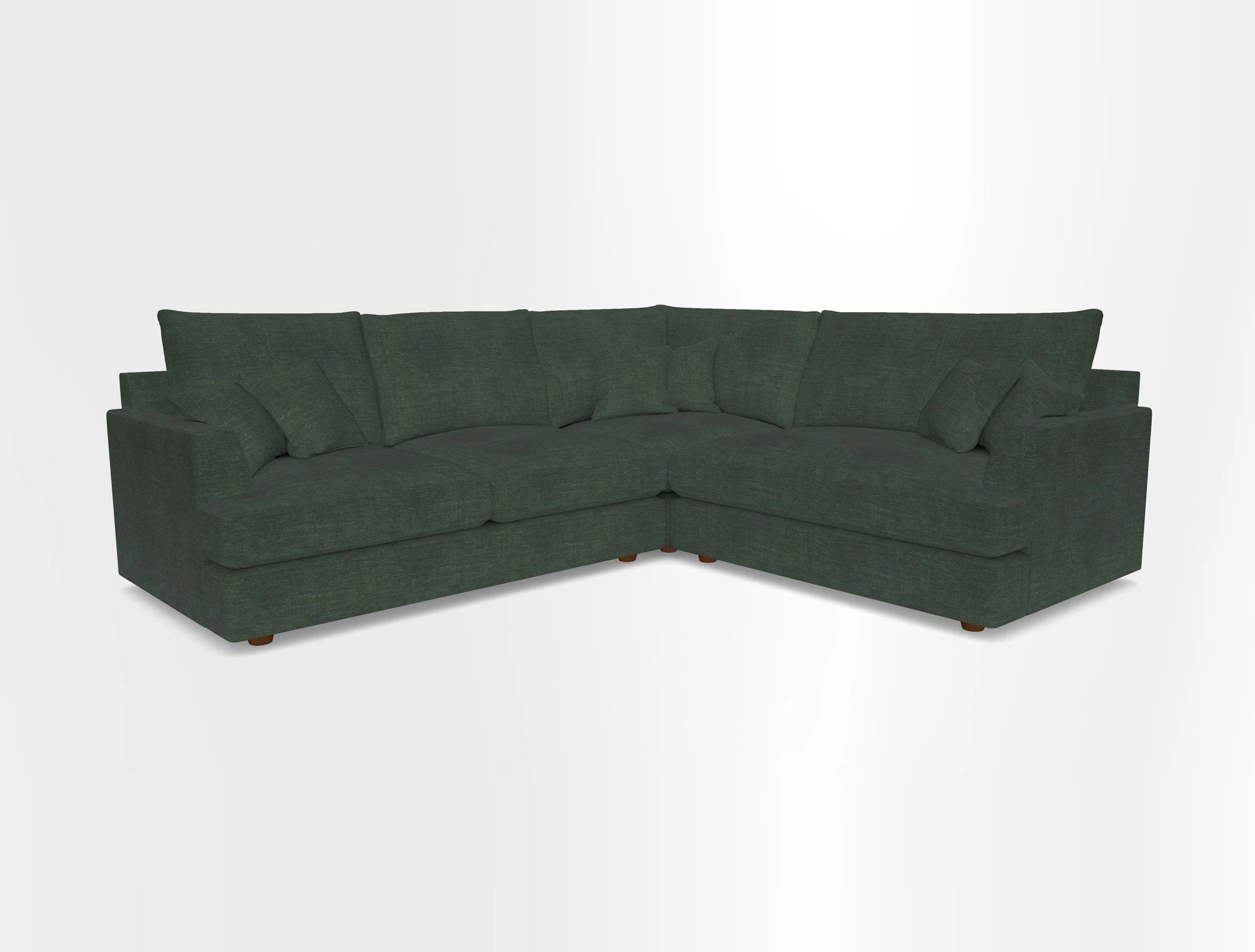 Slingsby Medium Fitted Cover Corner Unit LHF in Two Tone Plain Biscuit.  Loose cover version available