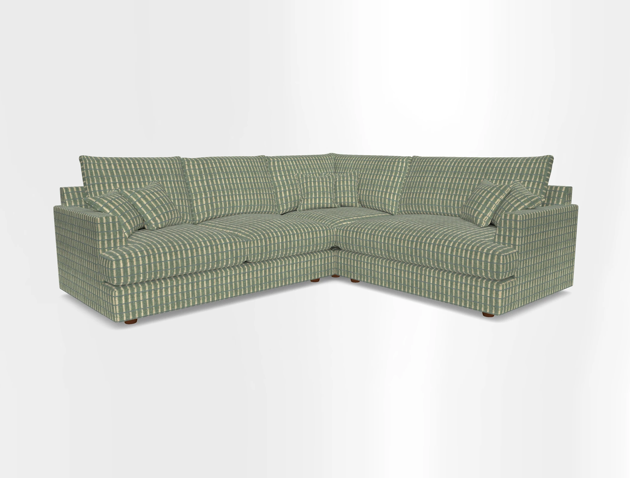 Slingsby Medium Fitted Cover Corner Unit LHF in Two Tone Plain Biscuit.  Loose cover version available