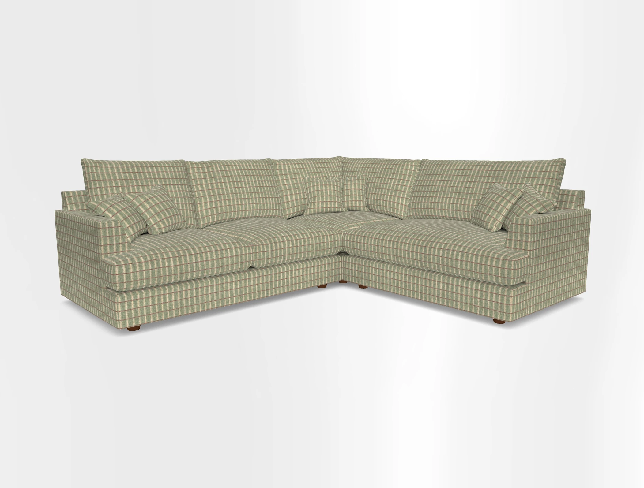 Slingsby Medium Fitted Cover Corner Unit LHF in Two Tone Plain Biscuit.  Loose cover version available