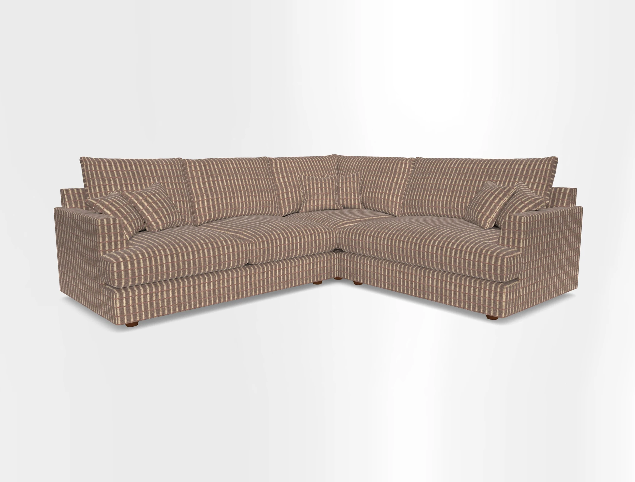 Slingsby Medium Fitted Cover Corner Unit LHF in Two Tone Plain Biscuit.  Loose cover version available
