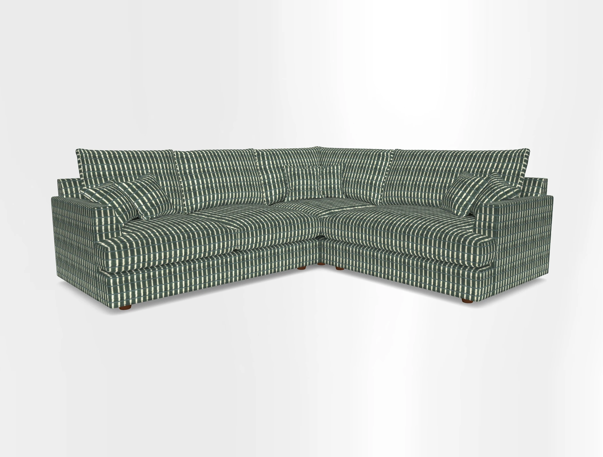 Slingsby Medium Fitted Cover Corner Unit LHF in Two Tone Plain Biscuit.  Loose cover version available