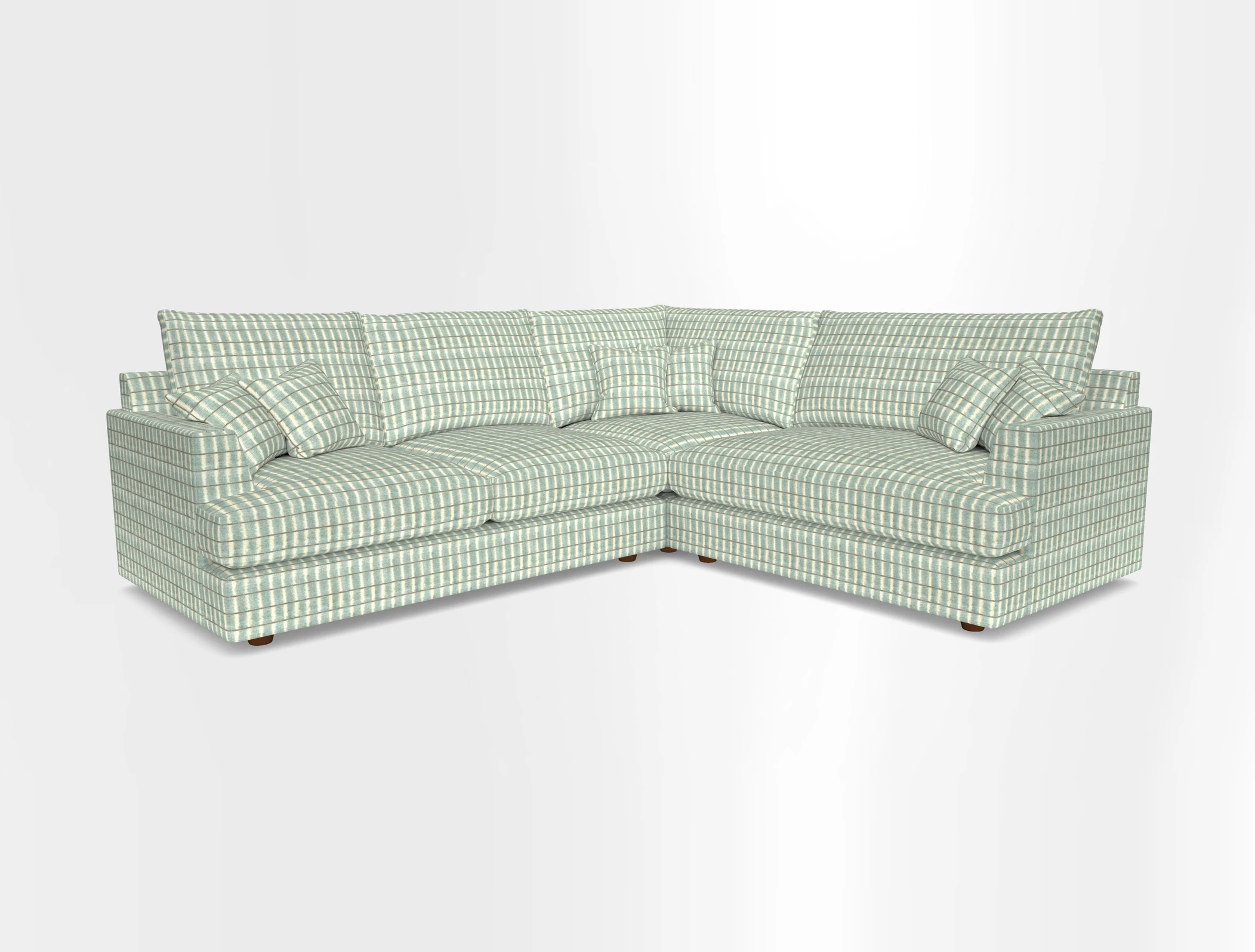 Slingsby Medium Fitted Cover Corner Unit LHF in Two Tone Plain Biscuit.  Loose cover version available