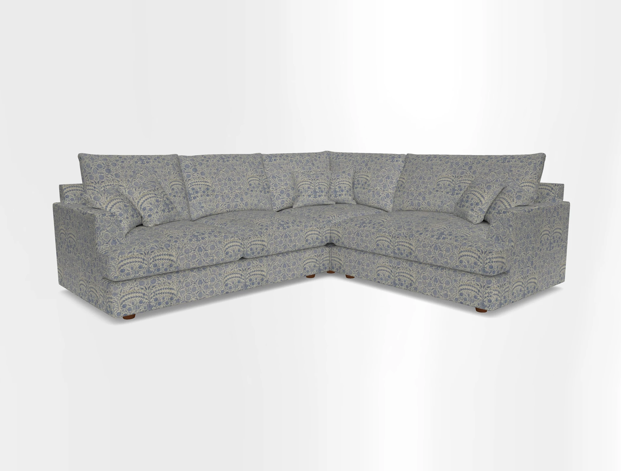 Slingsby Medium Fitted Cover Corner Unit LHF in Two Tone Plain Biscuit.  Loose cover version available