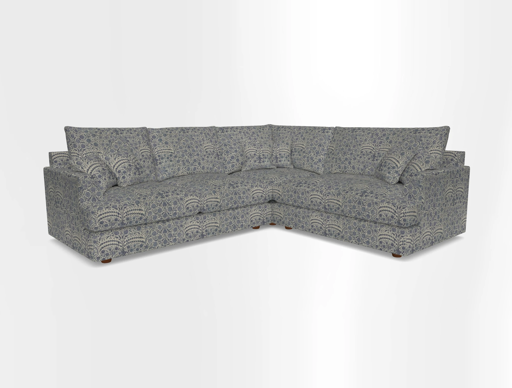 Slingsby Medium Fitted Cover Corner Unit LHF in Two Tone Plain Biscuit.  Loose cover version available