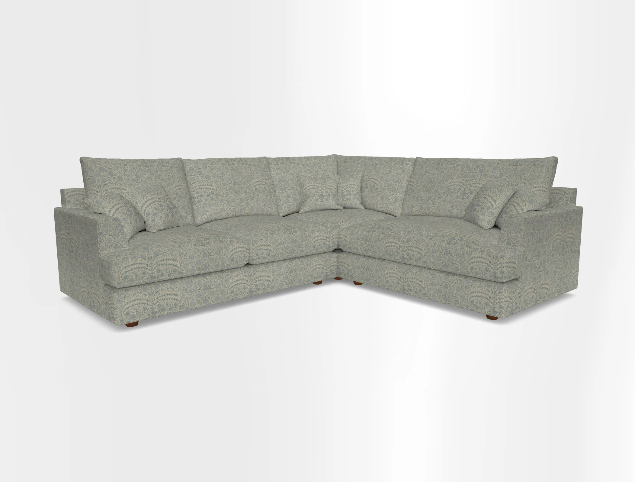 Slingsby Medium Fitted Cover Corner Unit LHF in Two Tone Plain Biscuit.  Loose cover version available