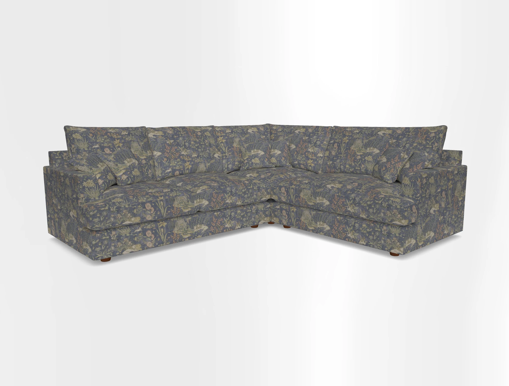 Slingsby Medium Fitted Cover Corner Unit LHF in Two Tone Plain Biscuit.  Loose cover version available