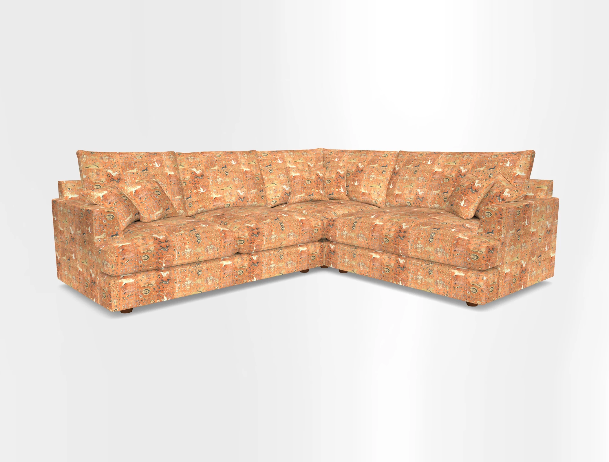 Slingsby Medium Fitted Cover Corner Unit LHF in Two Tone Plain Biscuit.  Loose cover version available
