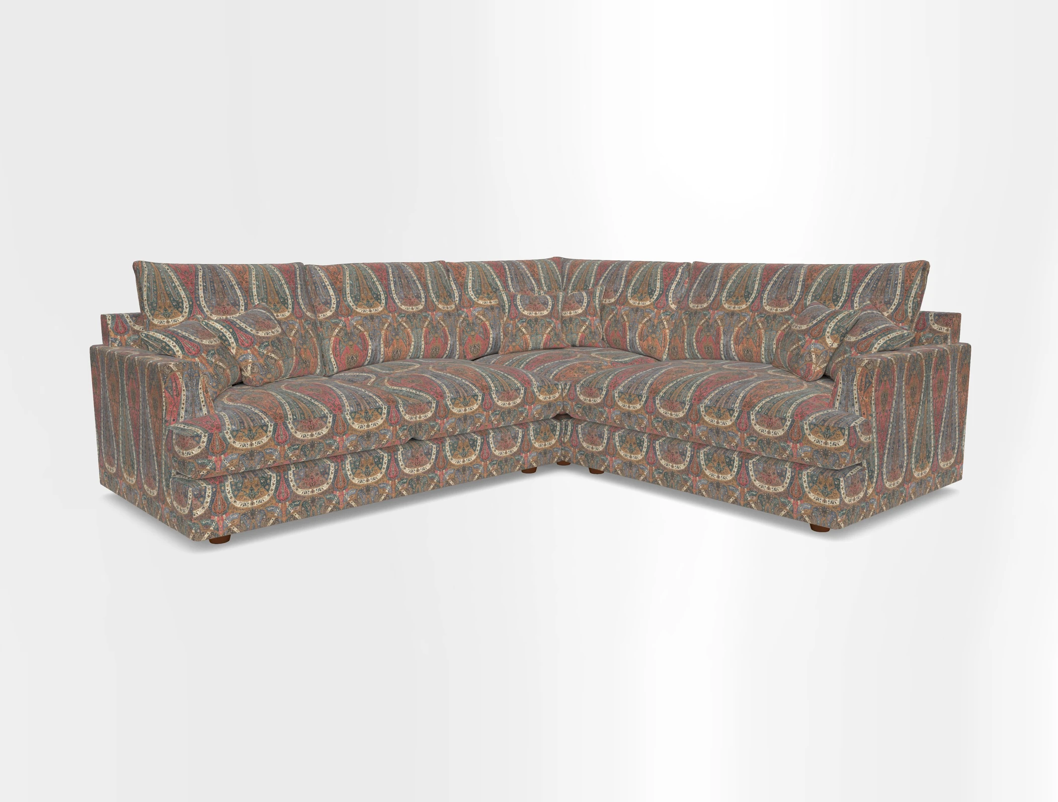 Slingsby Medium Fitted Cover Corner Unit LHF in Two Tone Plain Biscuit.  Loose cover version available