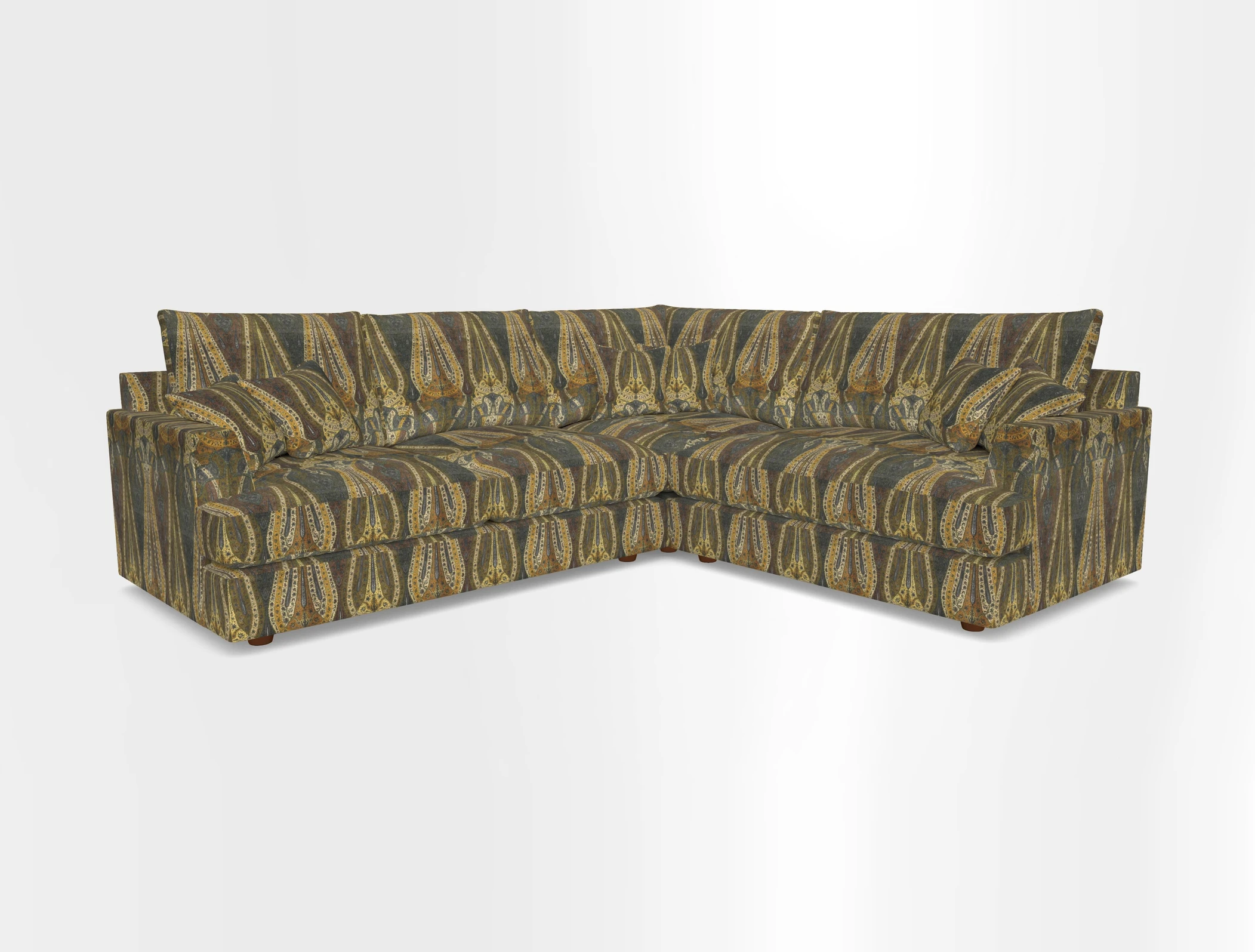 Slingsby Medium Fitted Cover Corner Unit LHF in Two Tone Plain Biscuit.  Loose cover version available