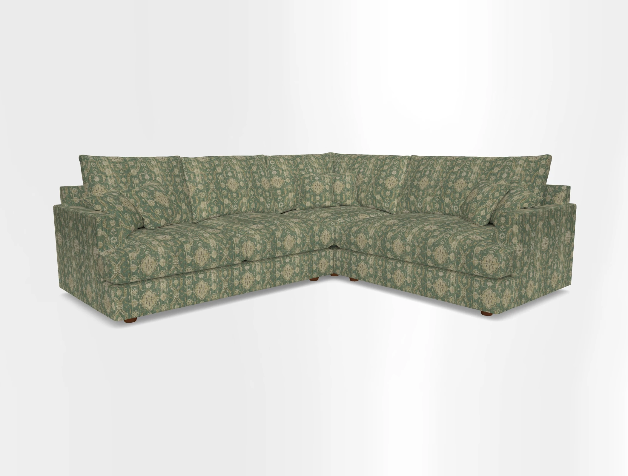 Slingsby Medium Fitted Cover Corner Unit LHF in Two Tone Plain Biscuit.  Loose cover version available
