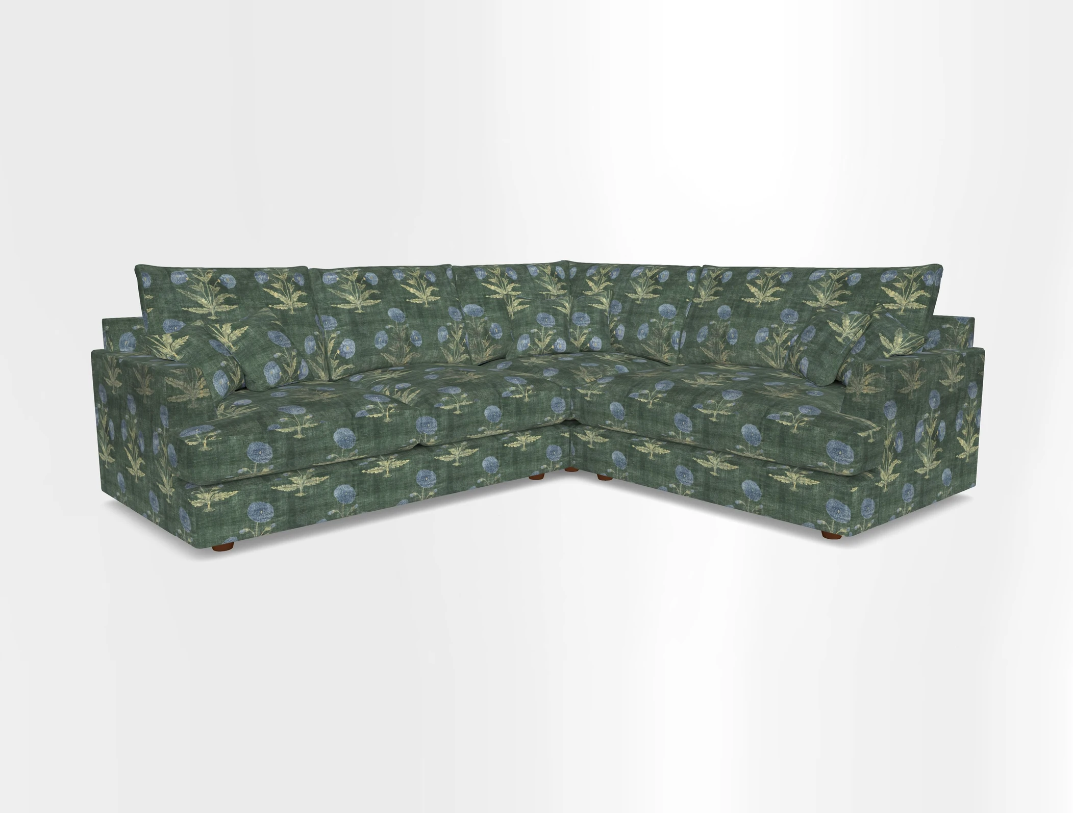 Slingsby Medium Fitted Cover Corner Unit LHF in Two Tone Plain Biscuit.  Loose cover version available
