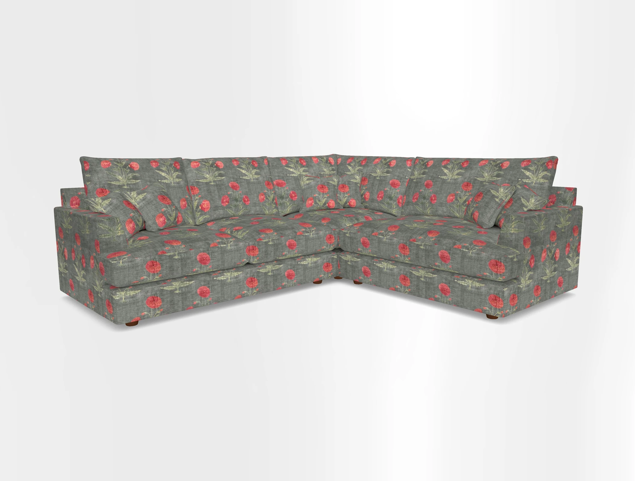 Slingsby Medium Fitted Cover Corner Unit LHF in Two Tone Plain Biscuit.  Loose cover version available