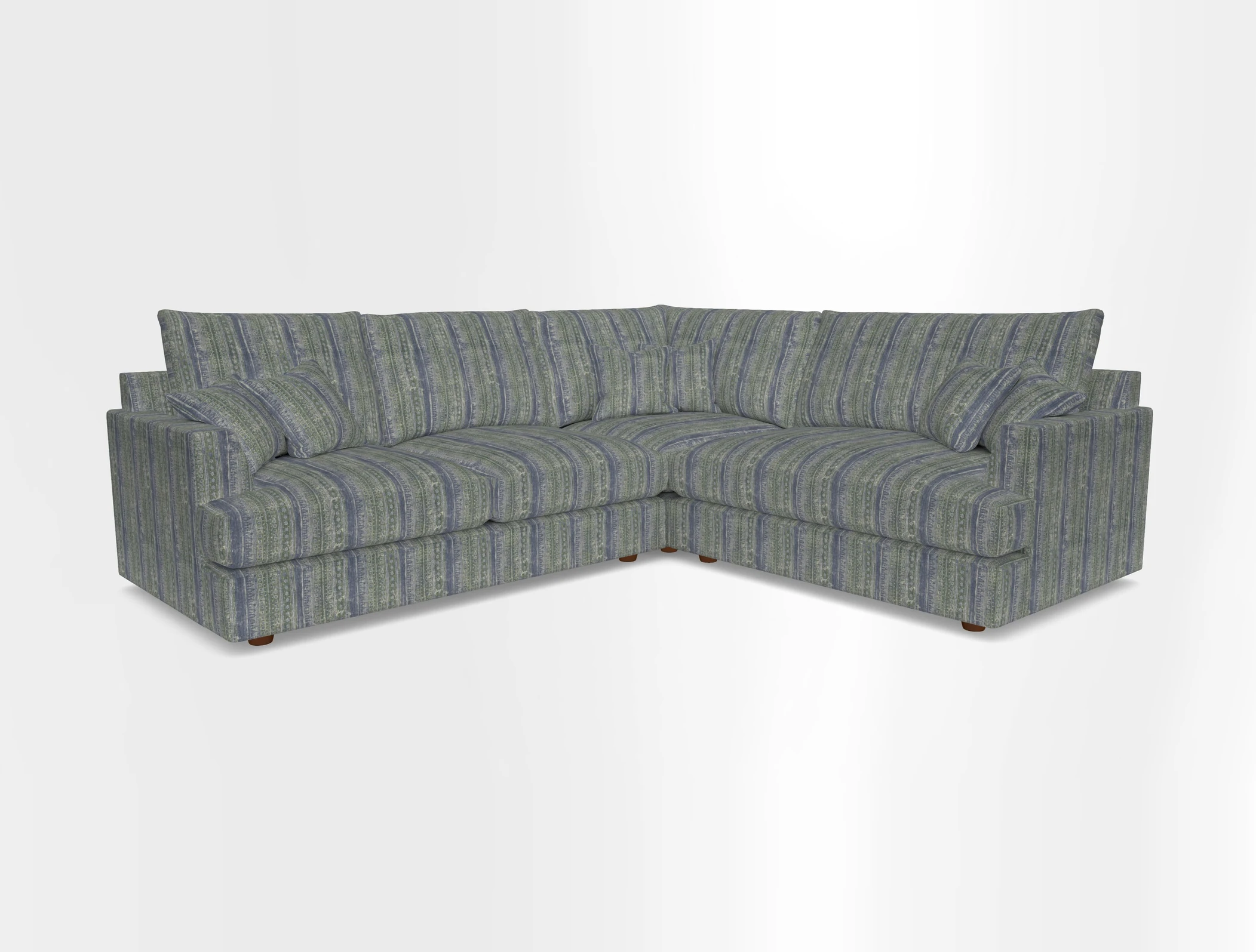 Slingsby Medium Fitted Cover Corner Unit LHF in Two Tone Plain Biscuit.  Loose cover version available
